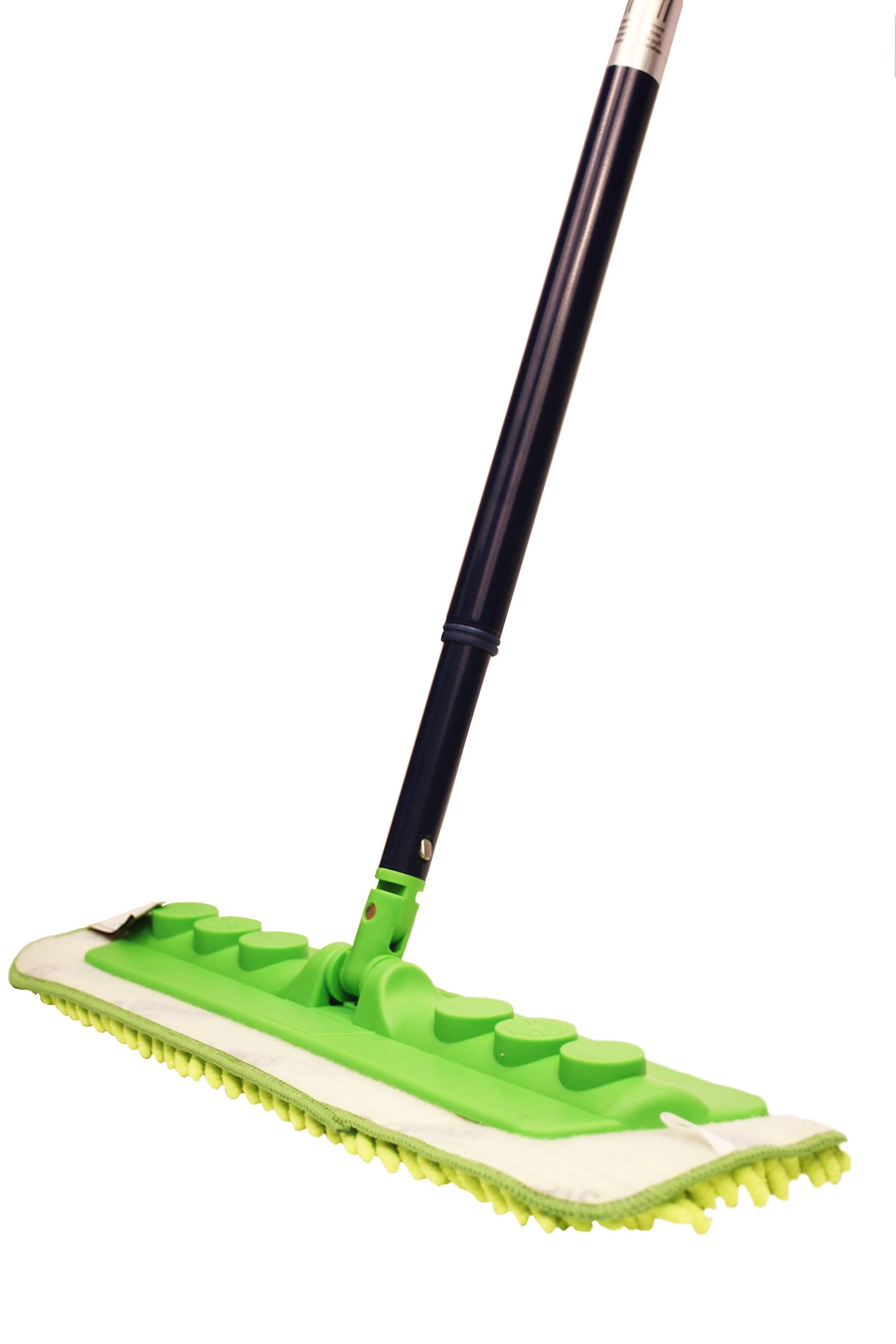 STAR CLEAN Microfiber Flat washable Mop for Wet & Dry Cleaning, Light Weight with 360 Degree movement with washable pad (44 * 12 * 150 Cms)