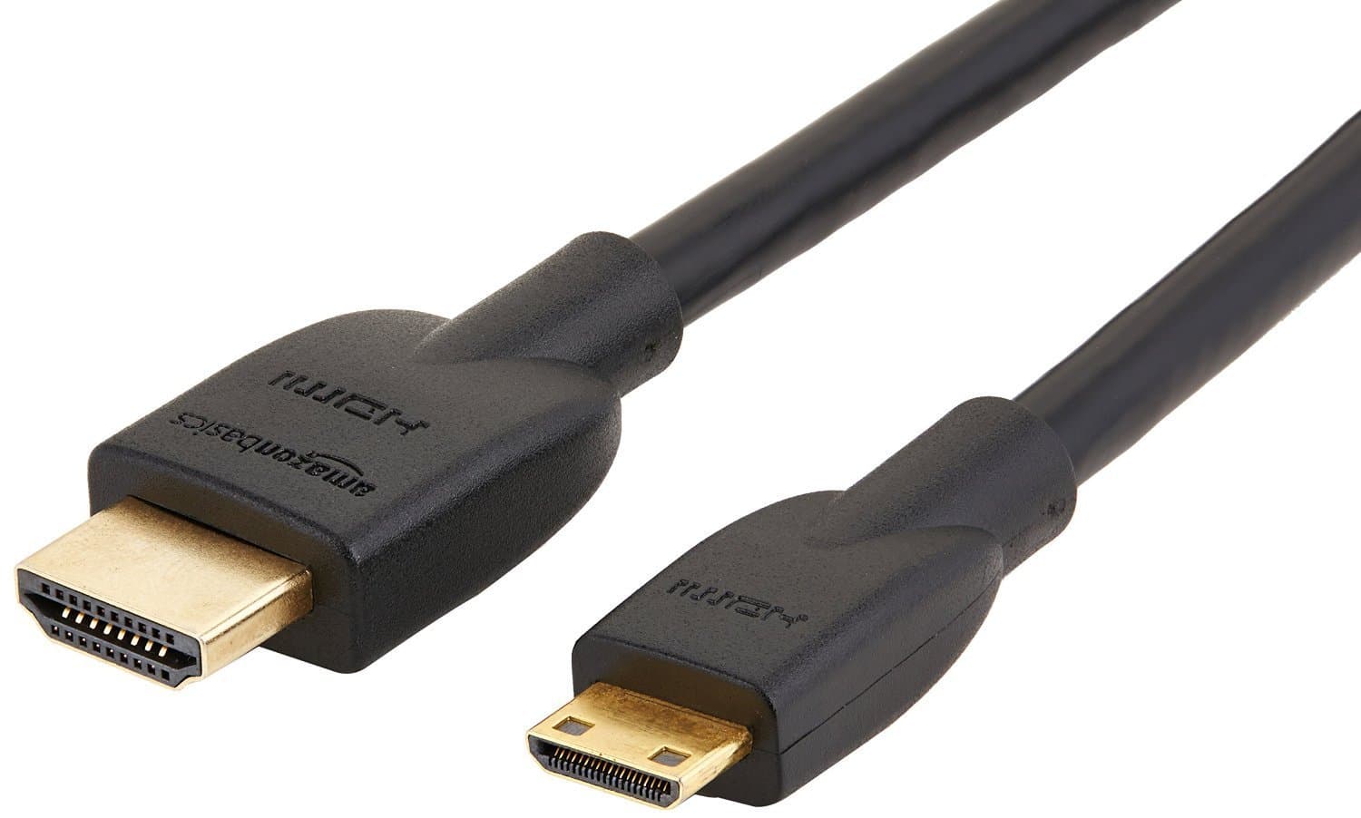 Amazon Basics High-Speed Mini-HDMI to HDMI TV Adapter Cable (Supports Ethernet, 3D, and Audio Return) - 10 Foot (3M)