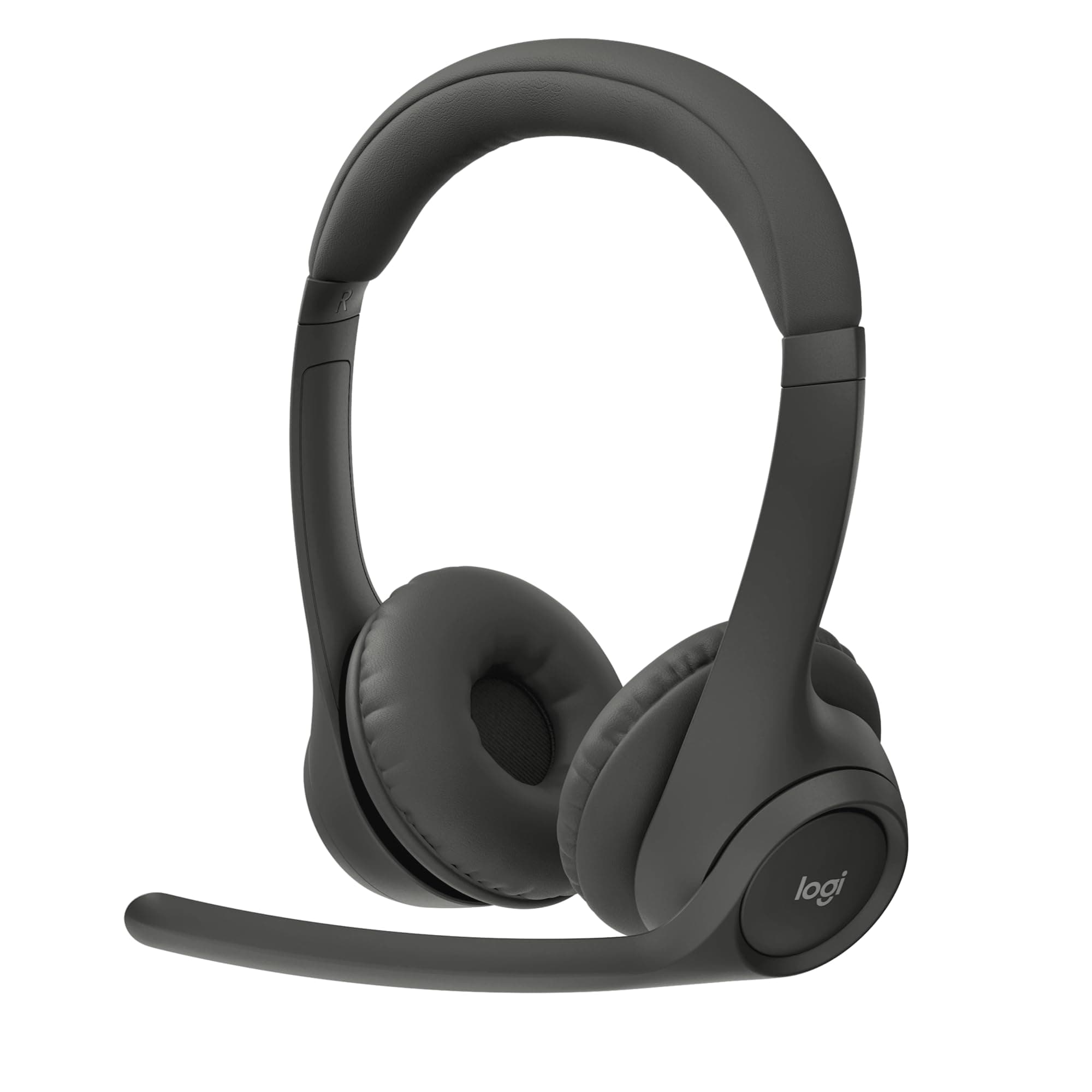 Zone 301 Wireless Bluetooth Headset with Noise-Canceling Microphone, Compatible with Windows, Mac, Chrome, Linux, iOS, iPadOS, Android – Graphite