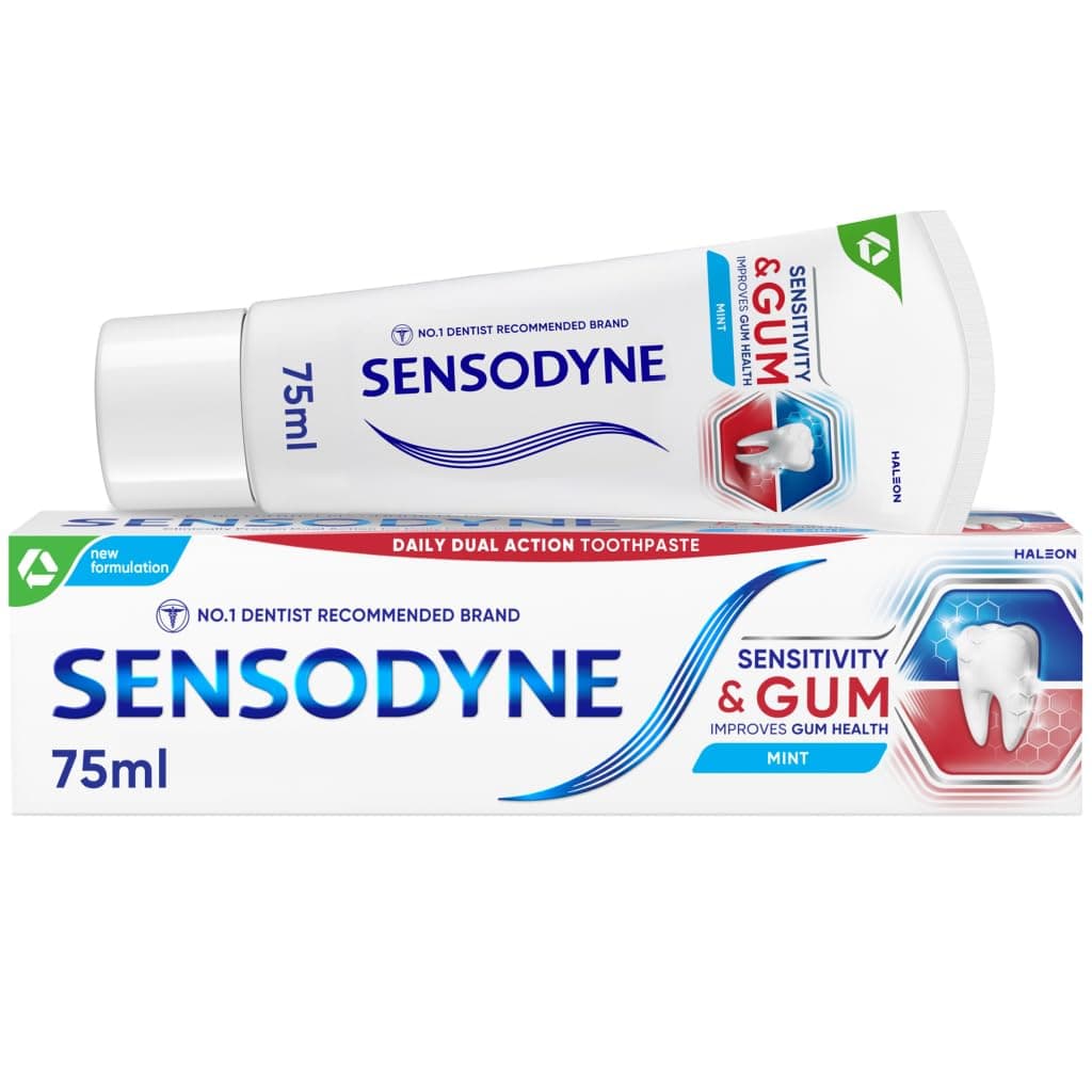 Toothpaste Sensitivity & Gum, Sensitive Toothpaste for Sensitive Teeth and Gum Problems, Mint Flavour, 75ml