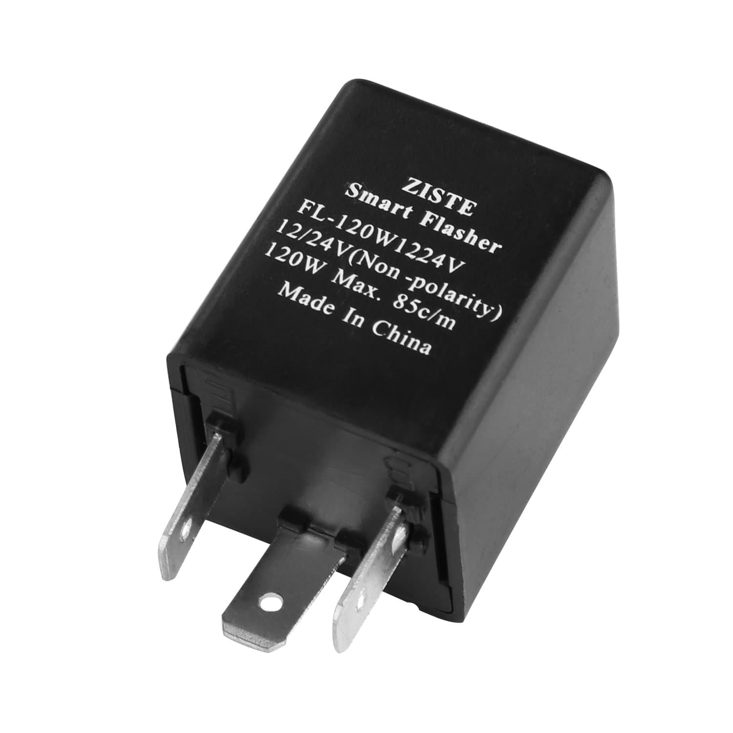 Electronic Flasher Relay 3-Pin FL-120W 12 Volt Load Resistor Fix For LED Turn Signal Light Bulbs