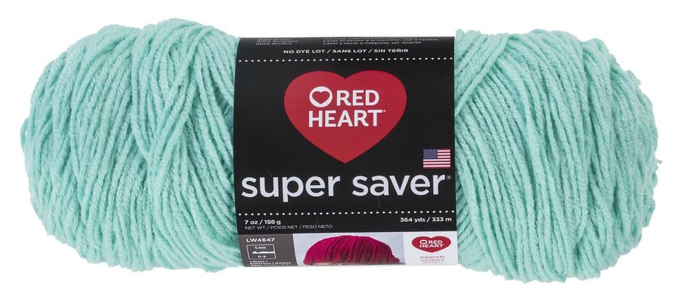Red Heart Super Saver Yarn-Minty