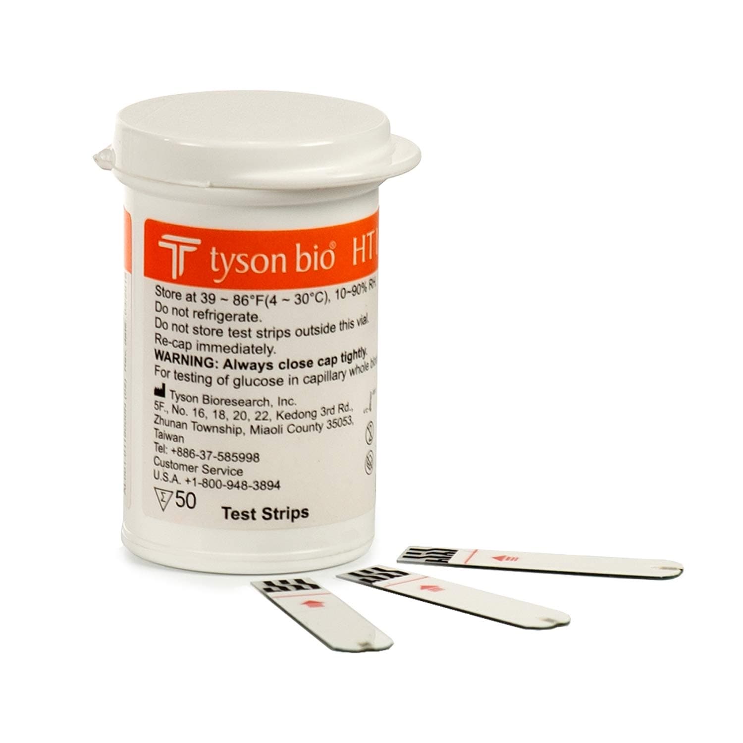 OWELL Blood Glucose Test Strips, 50 Count | for use with Glucomate HT100 Blood Glucose Monitoring System