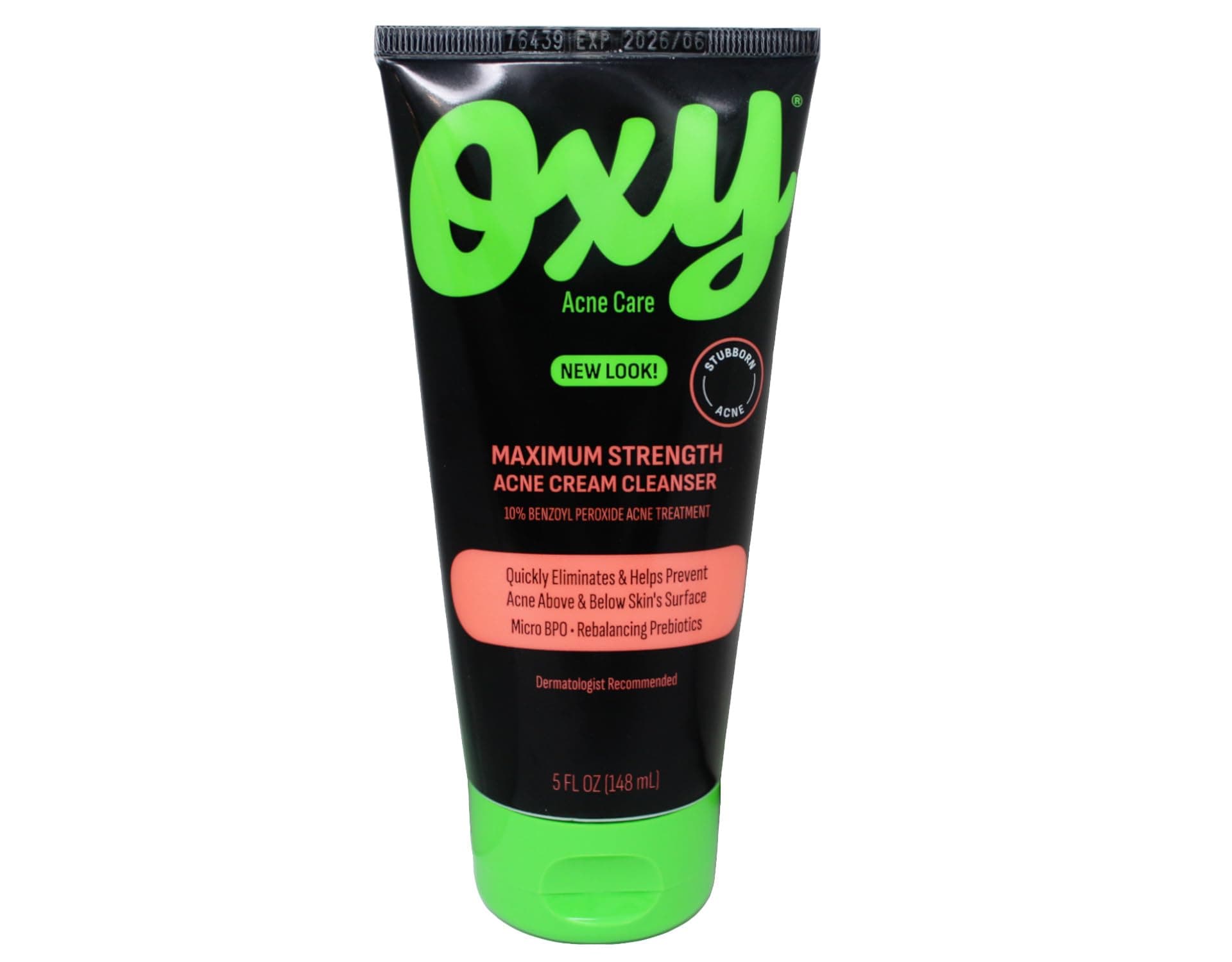 Oxy Acne Medication Face Wash - Maximum Action with Maximum Strength 10% Benzoyl Peroxide (5 Fl Oz)