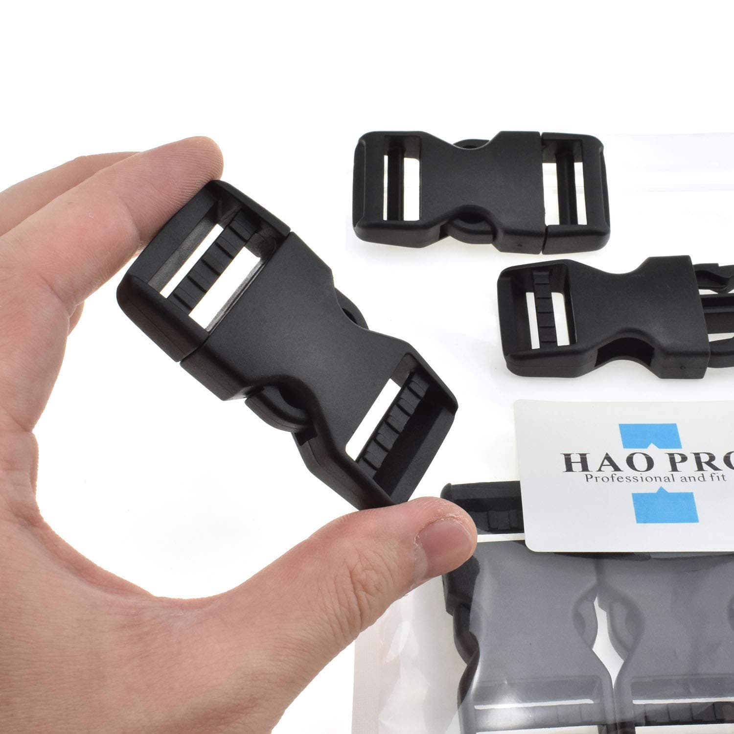 Quick Side Release Buckles 1" Wide 6 Pack Dual Adjustable No Sewing Clips Snaps Heavy Duty Plastic Replacement for Nylon Strap Boat Cover Backpack Fanny Pack Nylon Webbing Belt Dog Collars