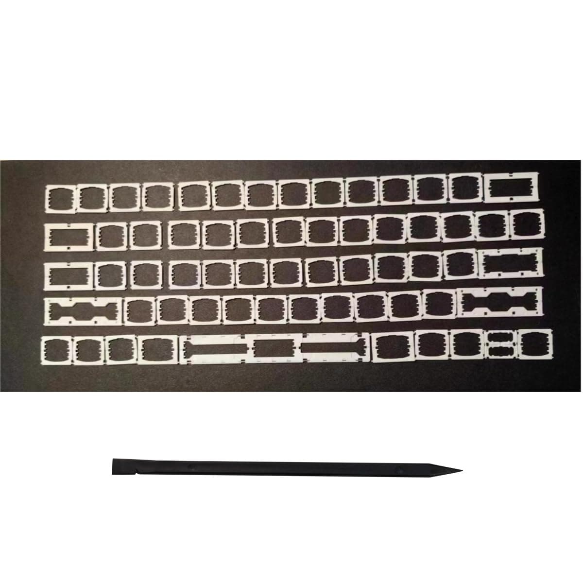 Replacement US Keyboard Full Set Butterfly Hinge Clip and Tool Fit for MacBook Pro/Air Retina 13" / 15" Model A1989 (EMC 3214/3358) A1990 A2159 (EMC 3301) A1932 (EMC 3184) 2018-2019 Year