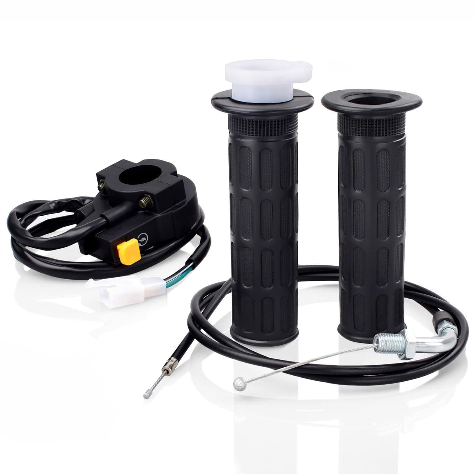 Royitay Twist Throttle Handle Grip +36" Throttle Cable Kit for 7/8" 22mm Handlebar 49cc 2 Stroke Pocket Bike 50cc 80cc 100cc Engine Parts Gas Motor Motorized Bicycle X-PRO Push Bike Mini Dirt Bike