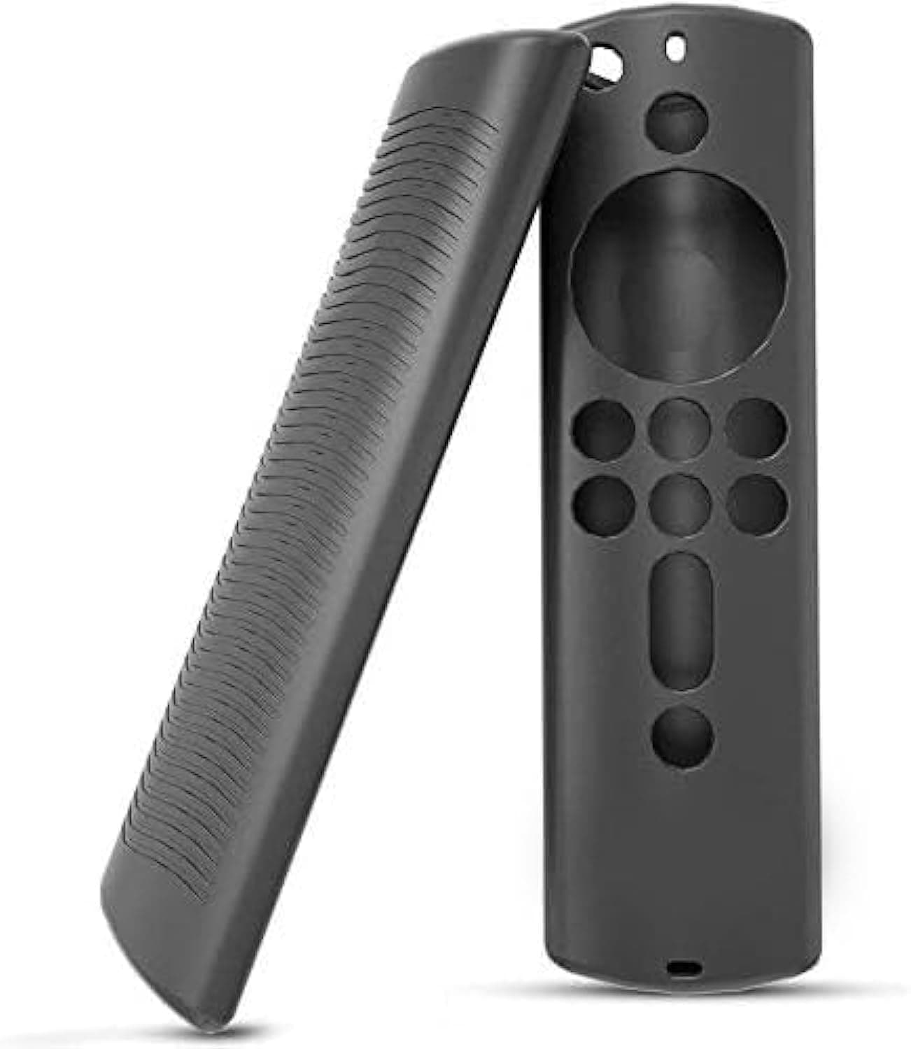SOLDOUT Protective Case Compatible With Amazon Fire TV 4K Alexa Voice Remote Skin-Friendly Shock Proof Anti-Slip Washable Silicone Protective Cover Sleeve (Black)