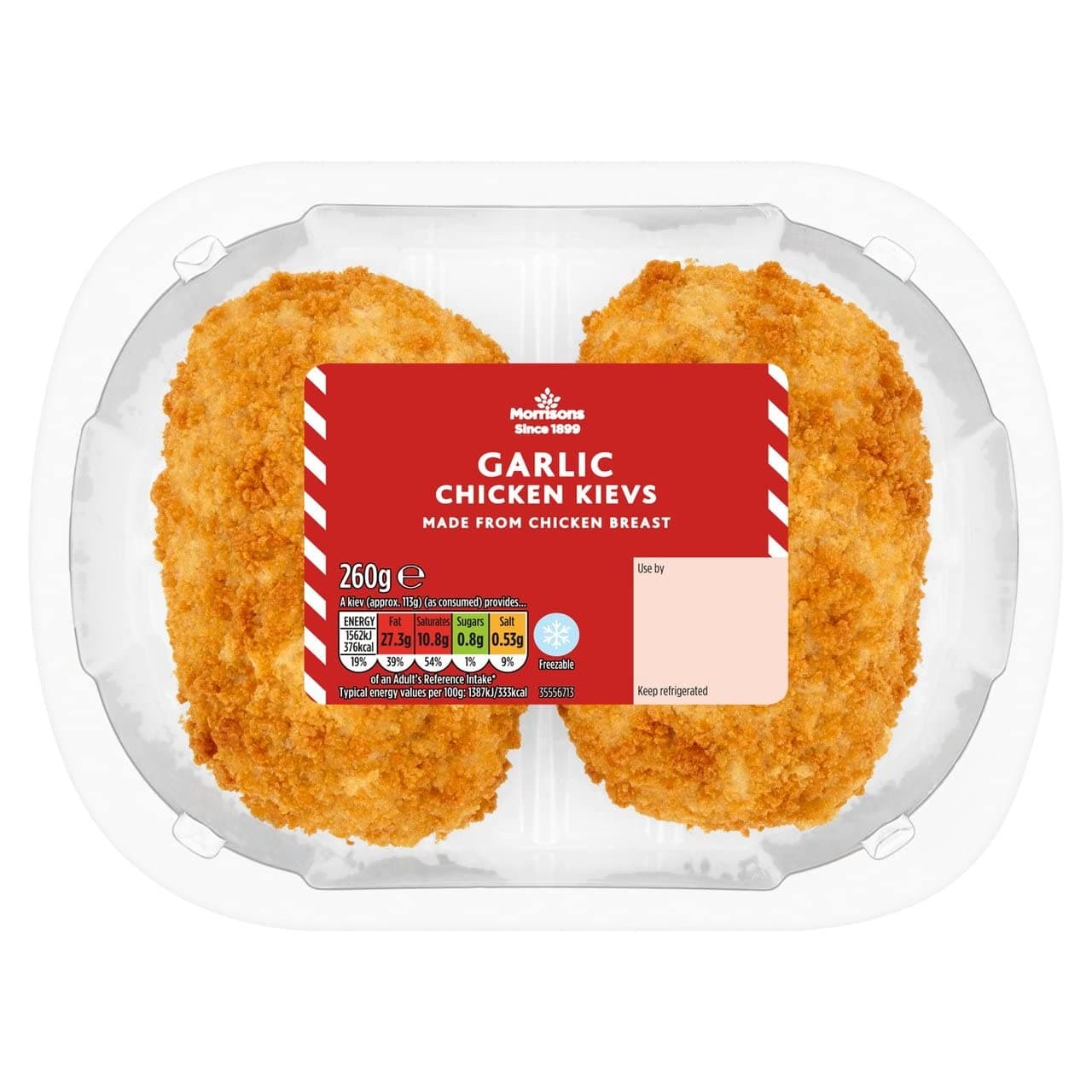Morrisons Garlic Chicken Kievs, 260 g