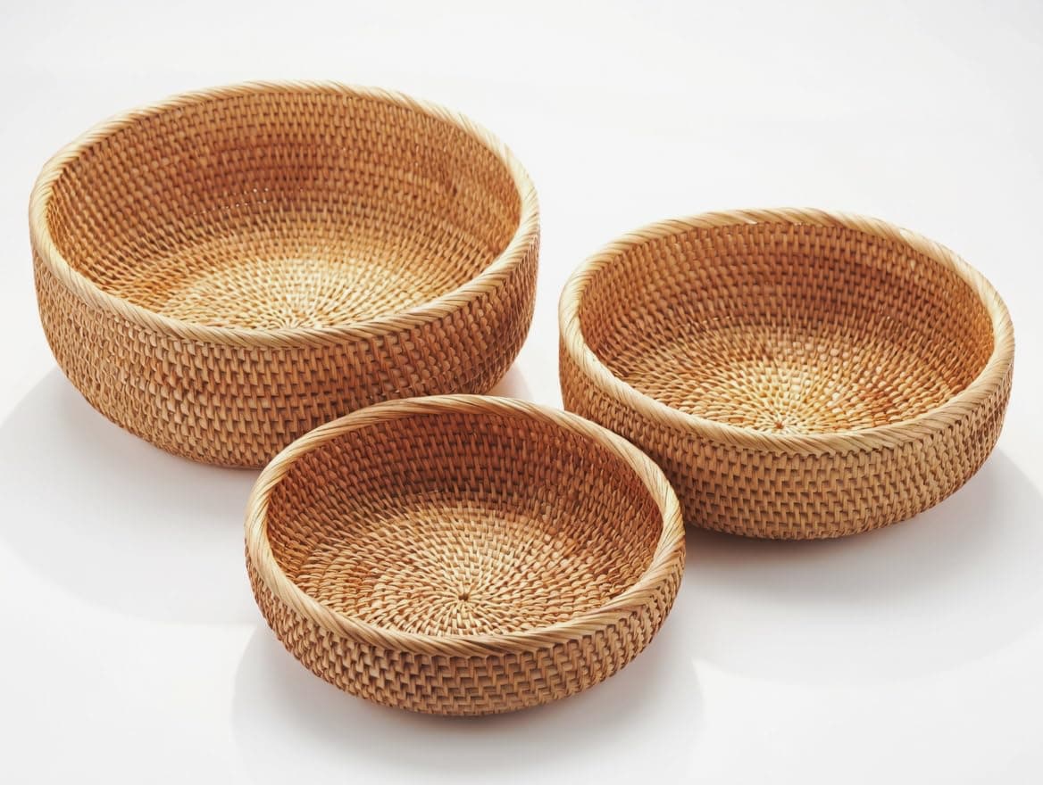 Rattan Round Tray