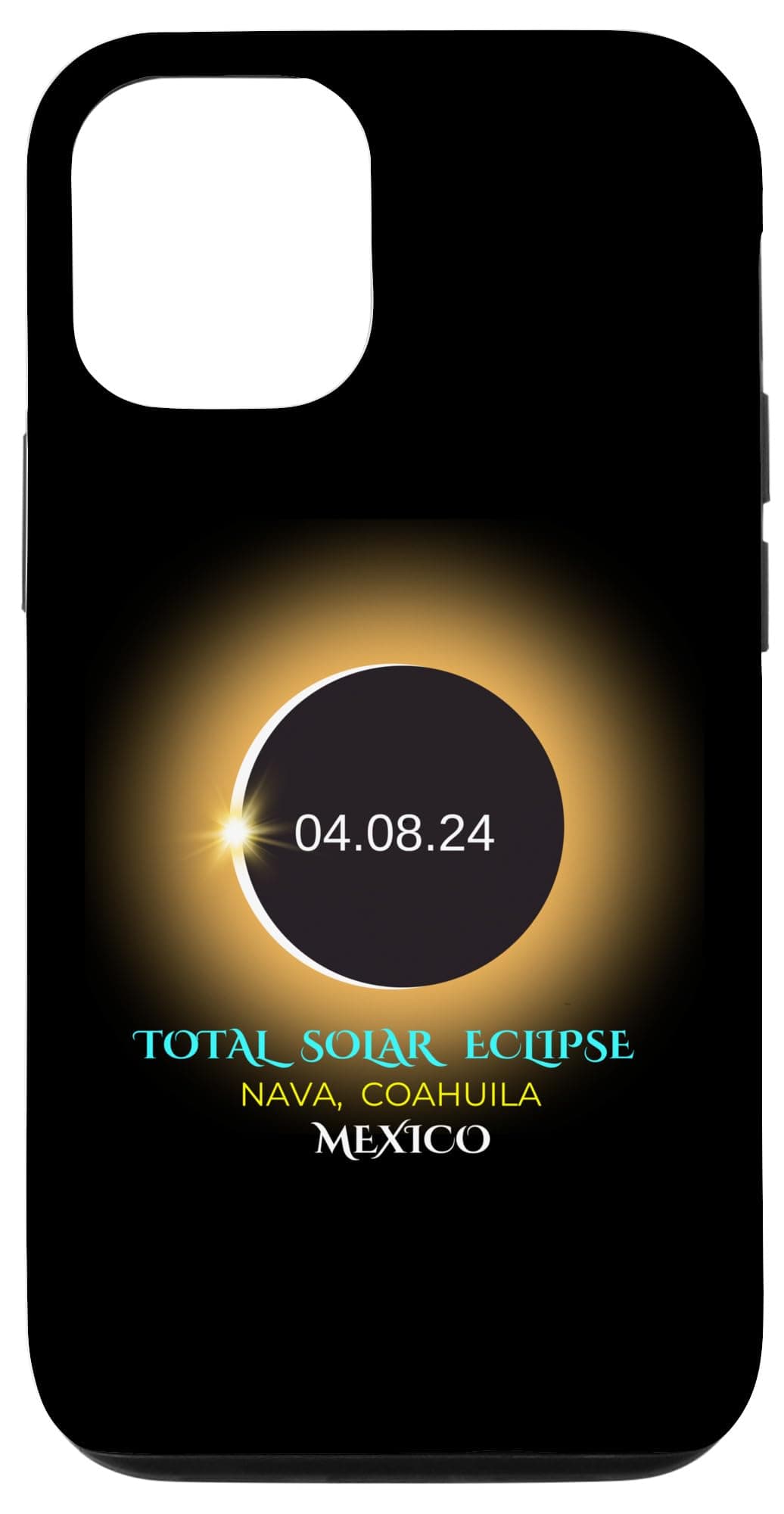 iPhone 13 Pro Nava Coahuila Mexico Total Solar Eclipse 04/08/24 Souvenir Case