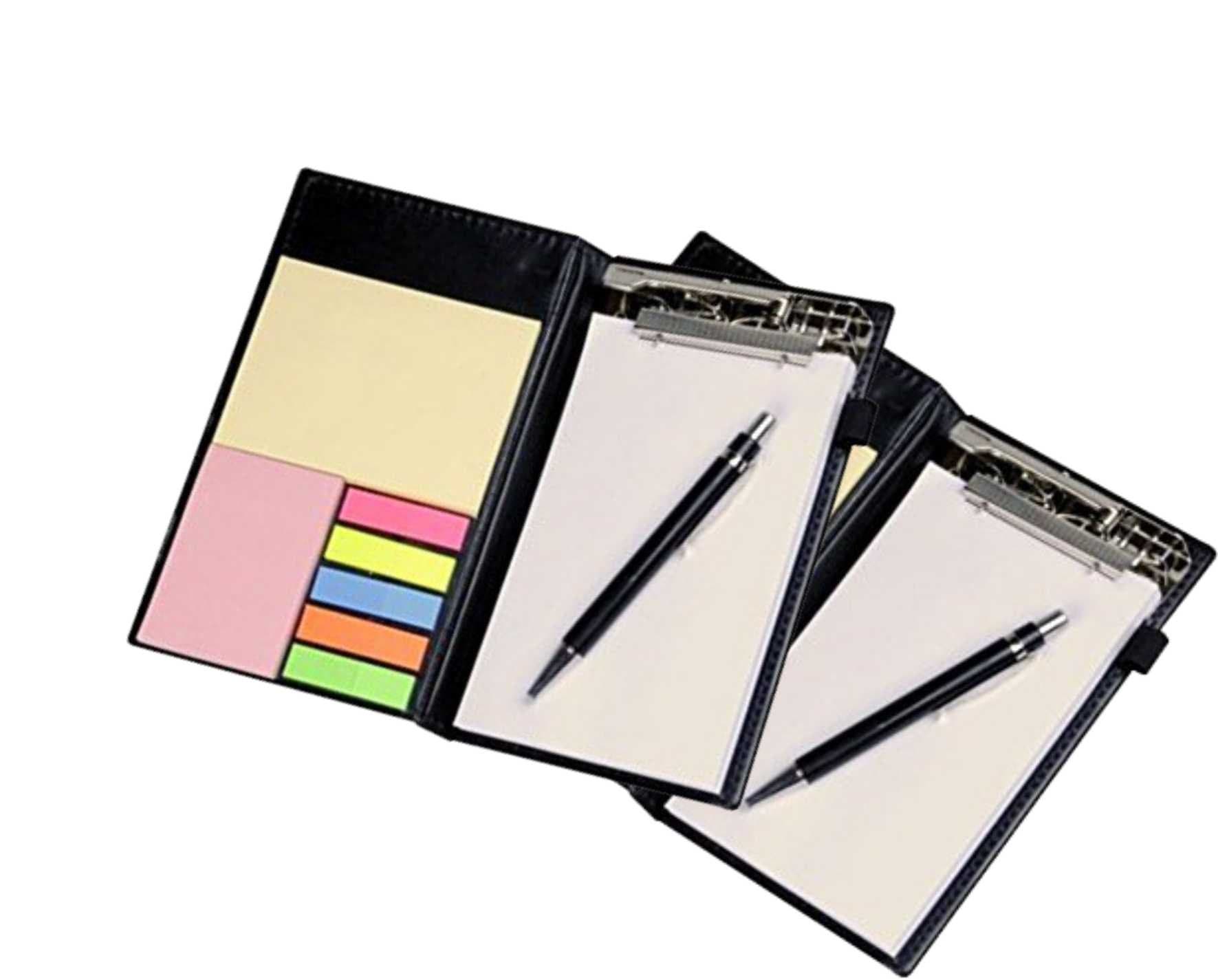COI Memo Note Pad|Memo Note Book with Sticky Notes & Clip Holder in Diary Style… (White 2 pcs)