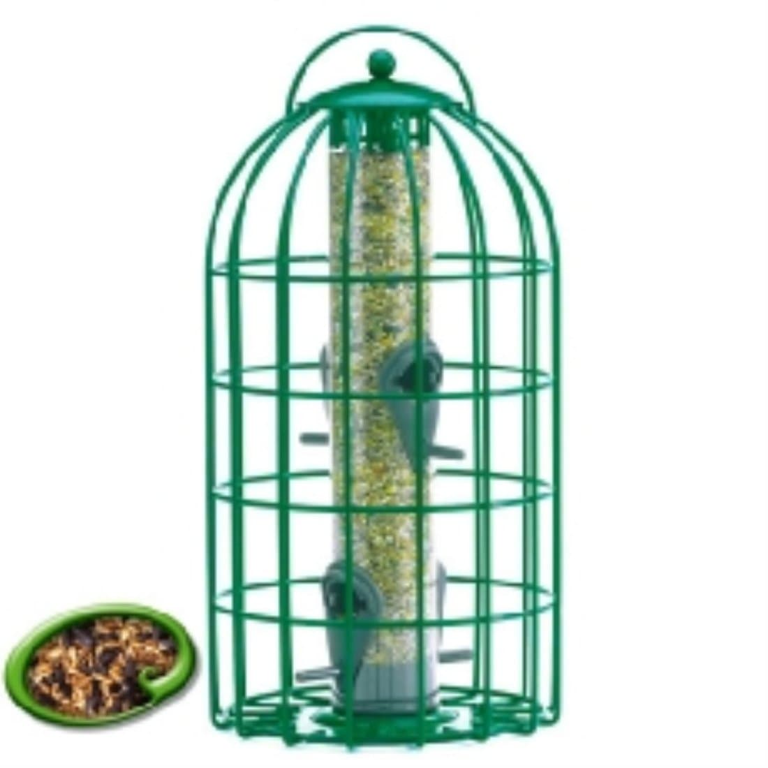 The Nuttery Squirrel And Predator Proof Original Seed Feeder Green