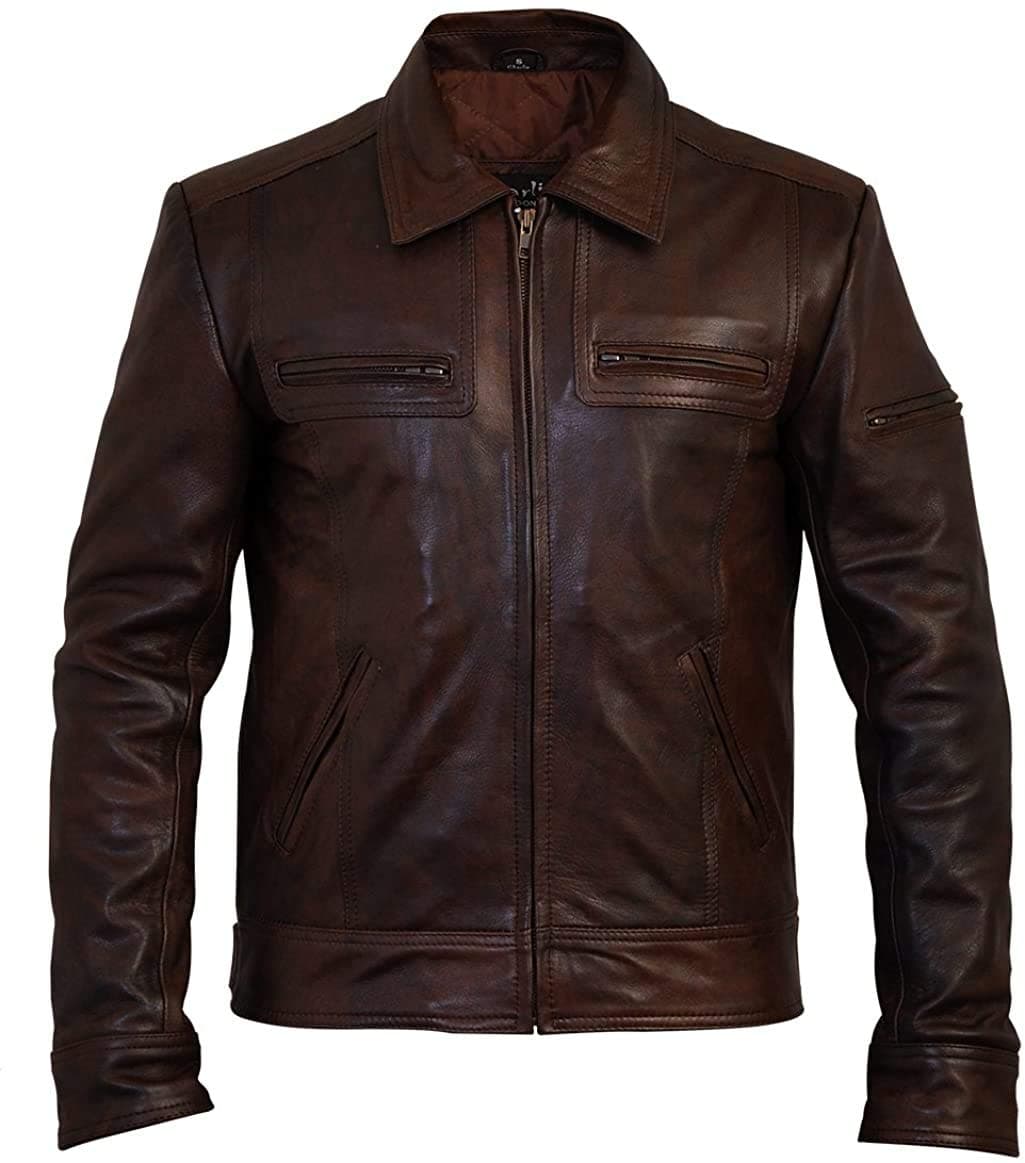 Men's Lynch Vintage Brown Leather Jacket LTD