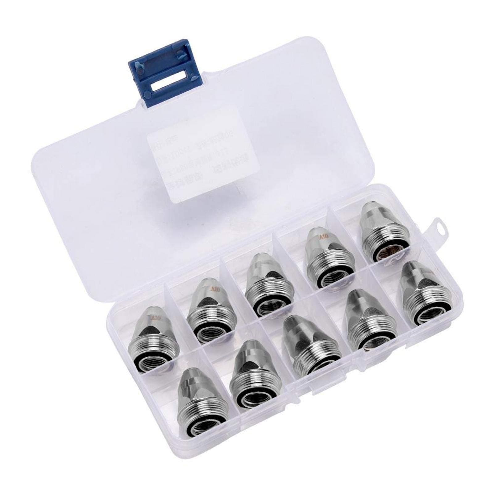 Electrode Nozzle, P80 Plasma Cutter Torch Electrode Nozzle Combination Set 20pcs(1.5mm Common Nozzle + Zirconium Wire Electrode)