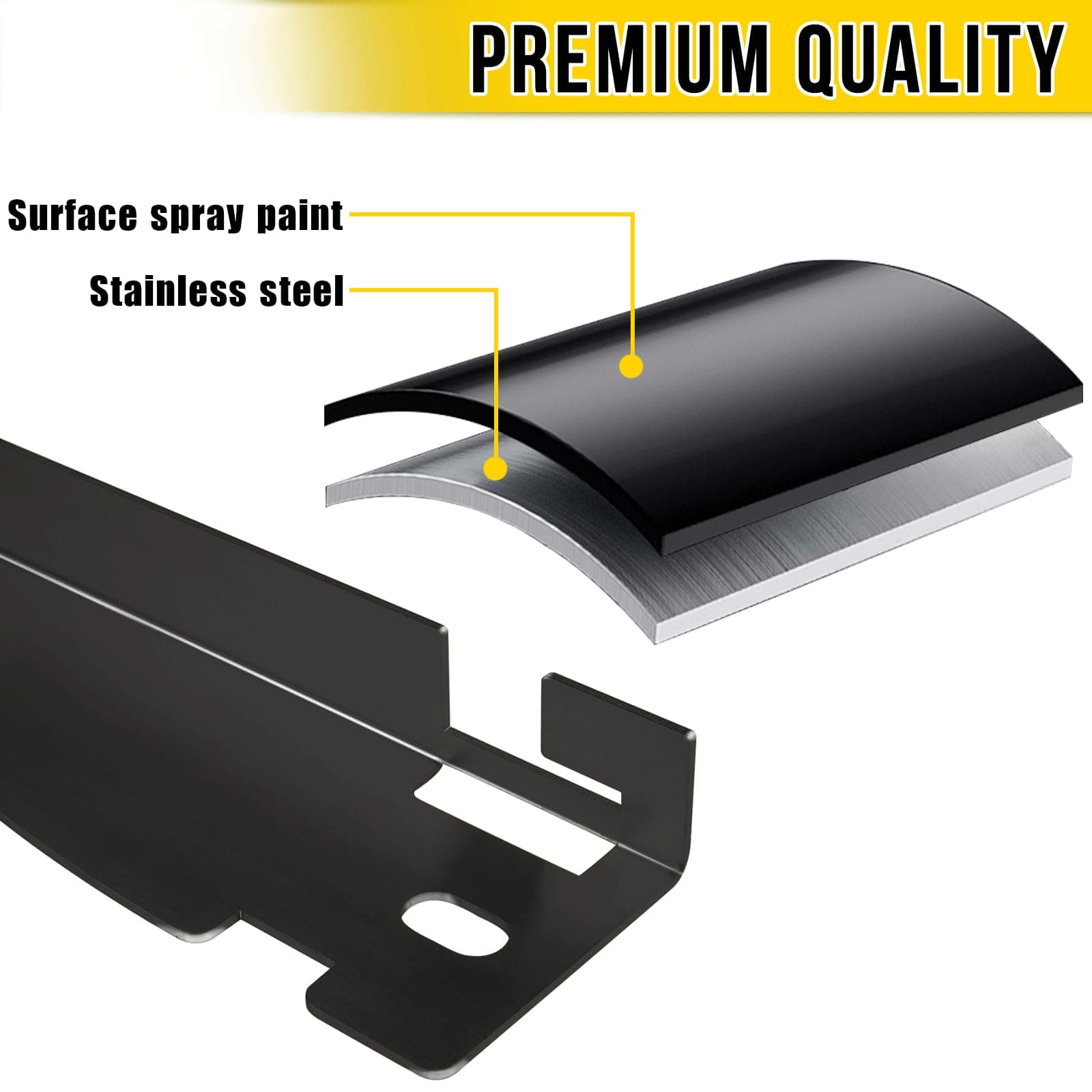 Heavyweight Toe Alignment Tool, Black Wheel Alignment Tool, Wheel Angle Alignment Tools for Car, Truck, SUV, and Vehicle, Includes 2 Dual Metric and Imperial Measuring Tapes