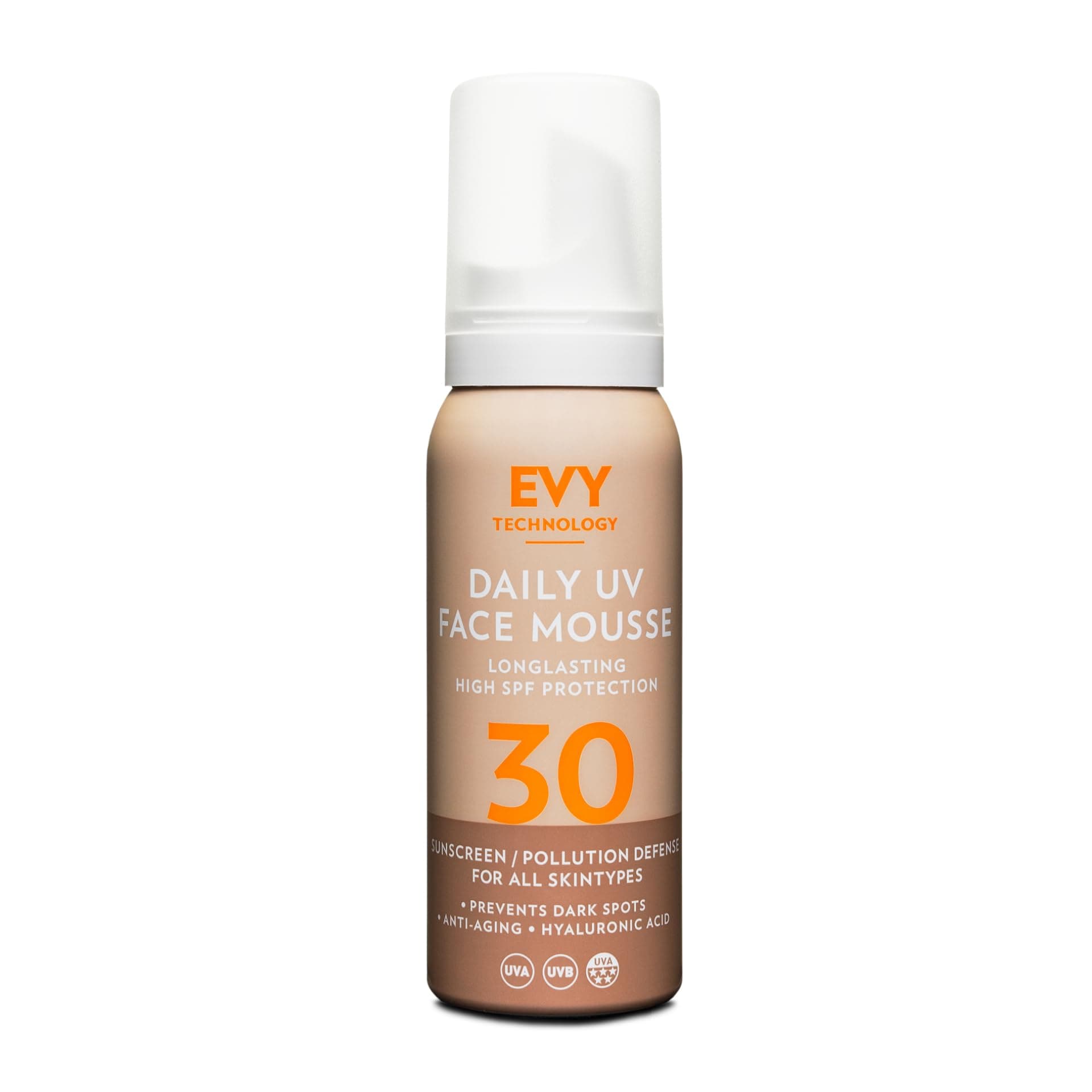 Evy Sunscreen Daily UV Face Mousse SPF30 75ml