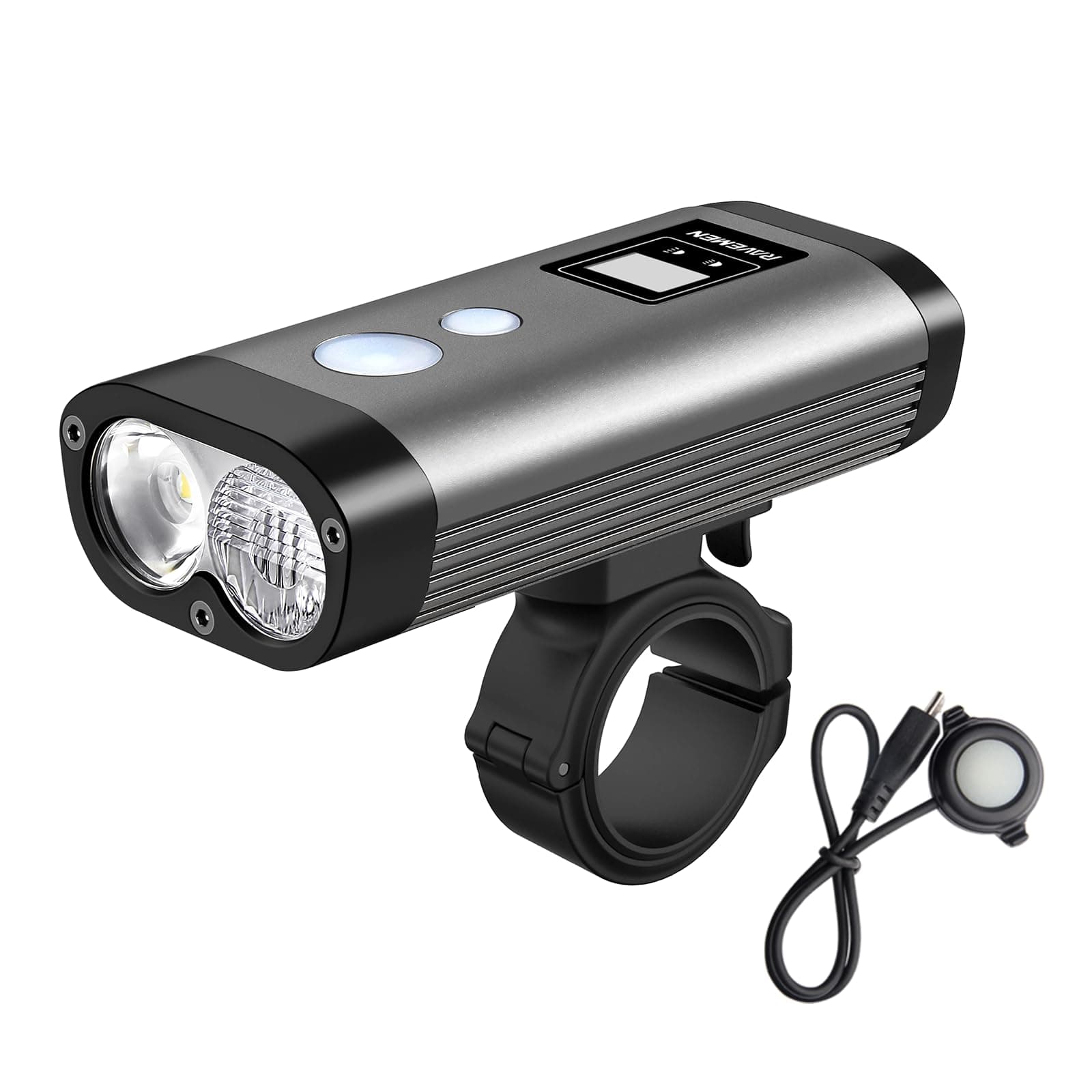 Ravemen PR1200 USB Rechargeable Dualens Front Light with Remote