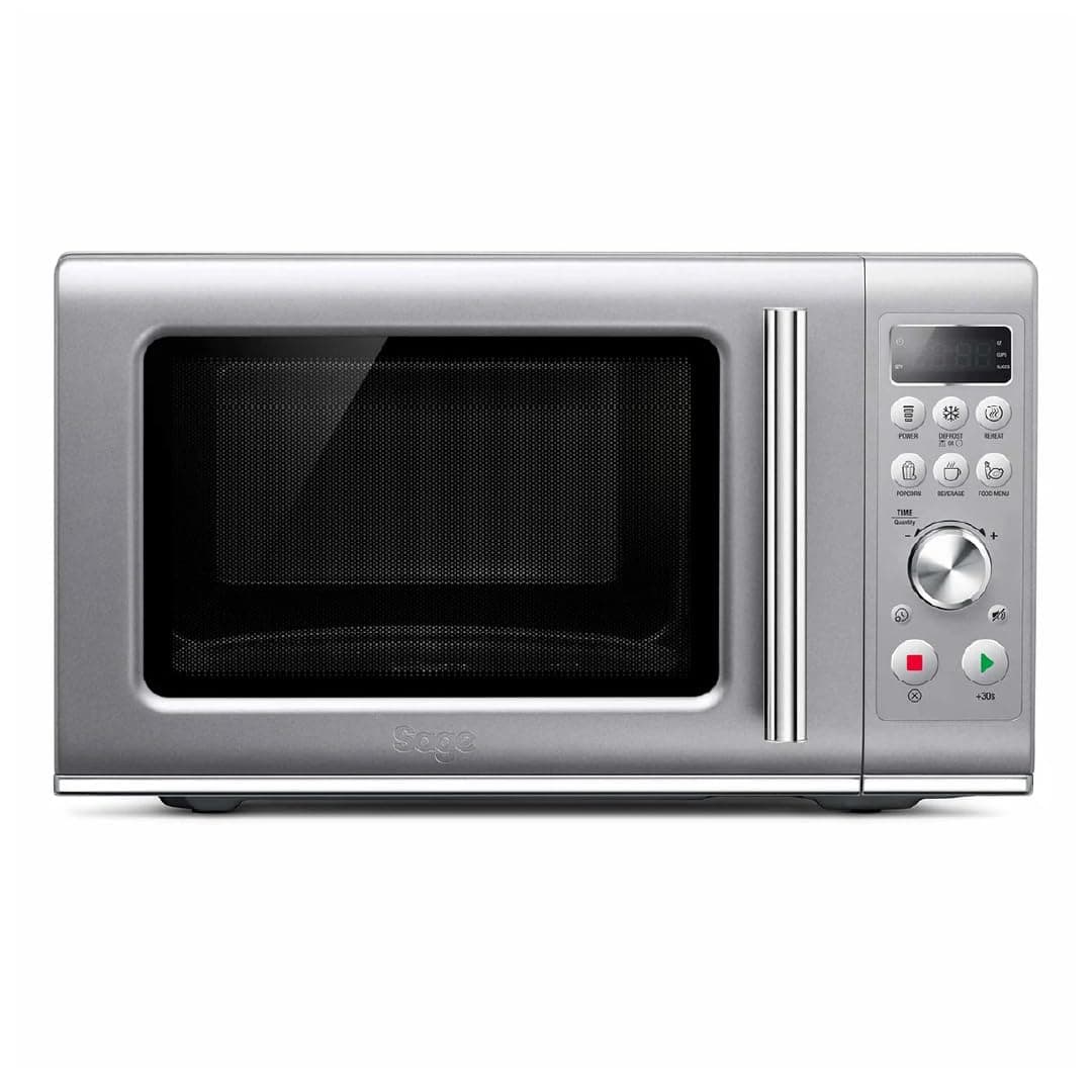 Sage - The Compact Wave Soft Close Microwave, Silver