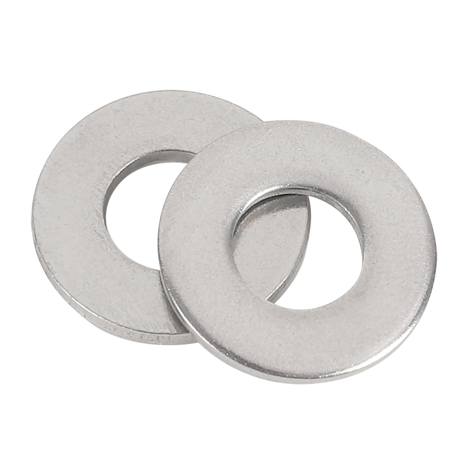3/8" x 7/8" Stainless Flat Washer,18-8 (304) Stainless Steel Washers,0.4" ID x 0.866" OD x 0.078" Thick(50Pcs)