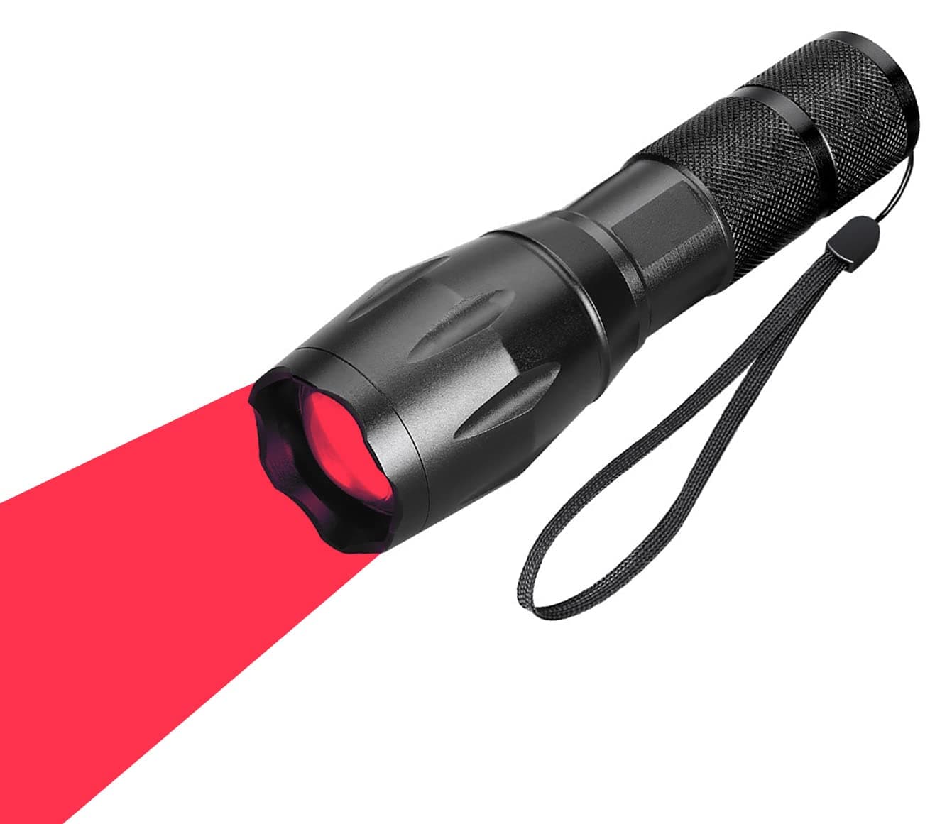 WAYLLSHINE One Mode Red Light Flashlight, 1 Mode Red LED Flashlight 18650 Red...