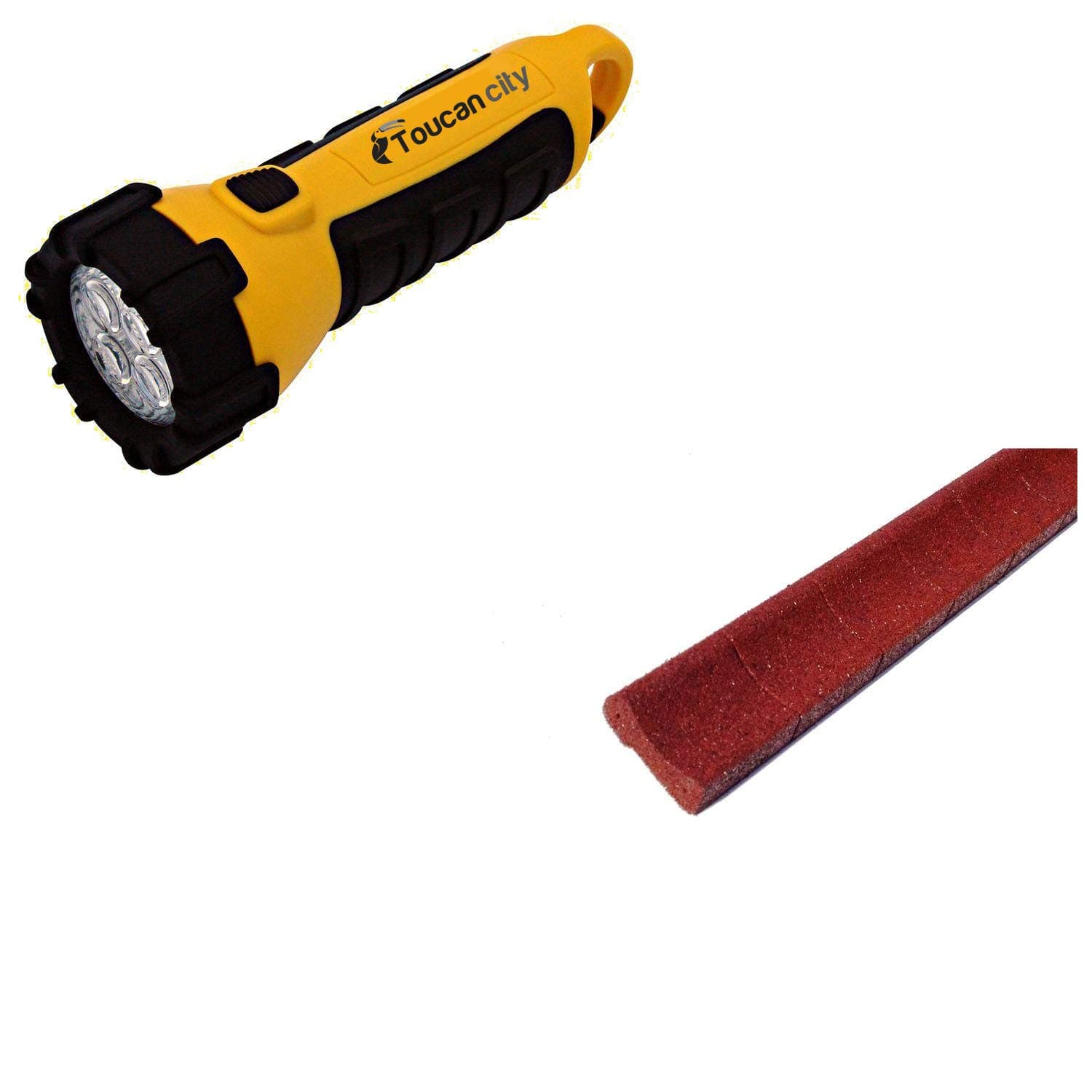 EcoBorder CURB-RED-4PK 4 ft. Curb Border Rubber Edging44; Red44; 4 Pack