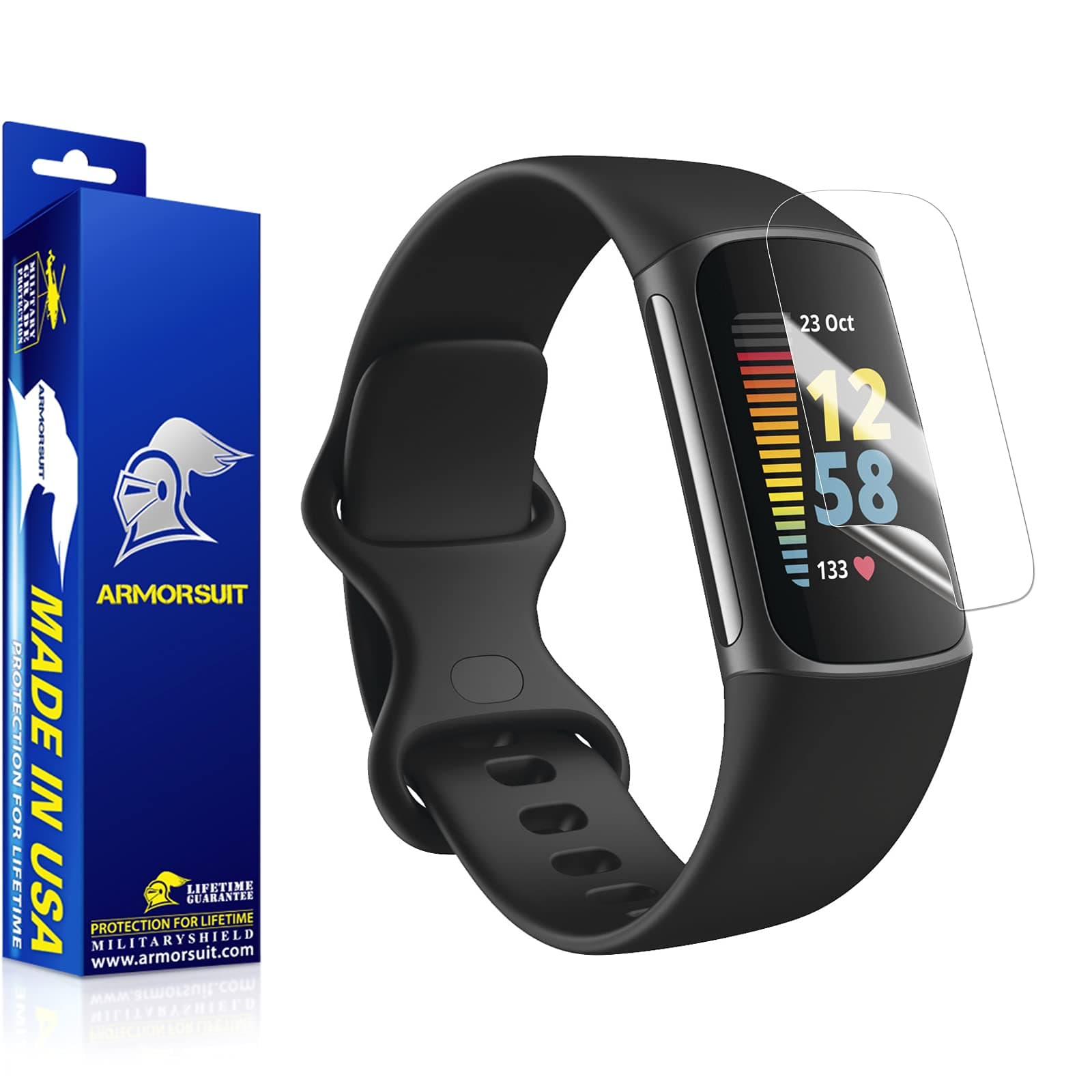 ArmorSuit 6 Pack for Fitbit Charge 6 / Charge 5 Screen Protector MilitaryShield HD Clear Film - Made in USA