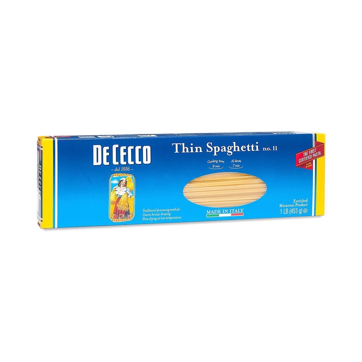 De Cecco Pasta, Thin Spaghetti, 16 Ounce (Pack of 3)