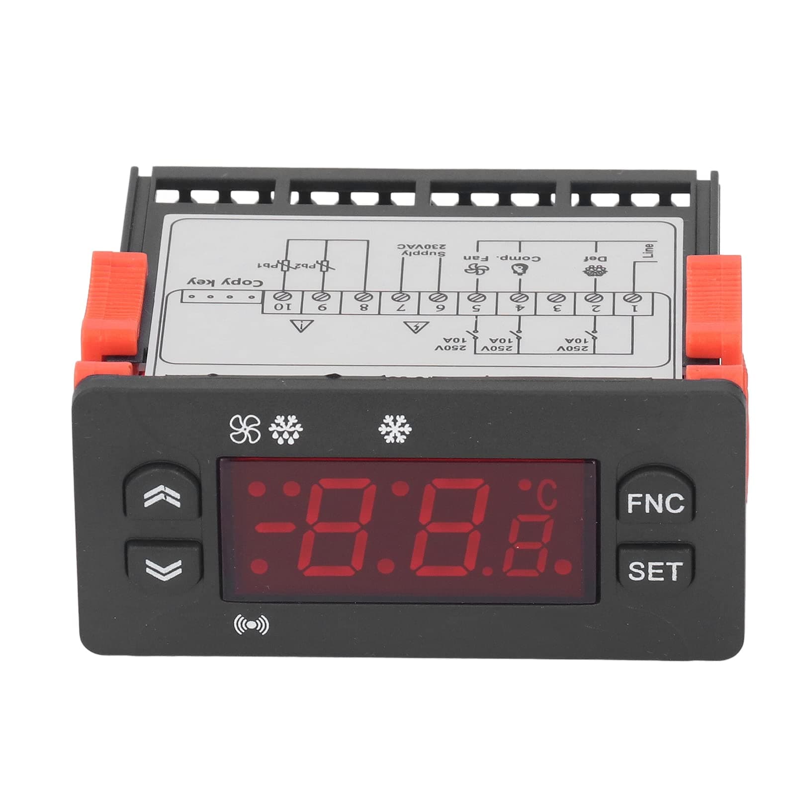 Digital Tempeartur Controller AC 220V Temperature Calibration Thermostat Controller for Refrigerator and Cooler, with Sensor Probe