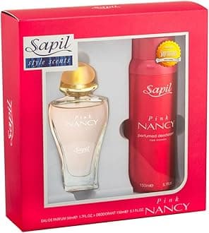 Sapil Nancy Pink - Eau De Parfum and Deodorant Spray For Women - Delightfully Enchanting Fragrance - Opens with Fruity Notes - Beautiful Giftset Box - Perfect for Gift Giving Occasion - 2 Pc