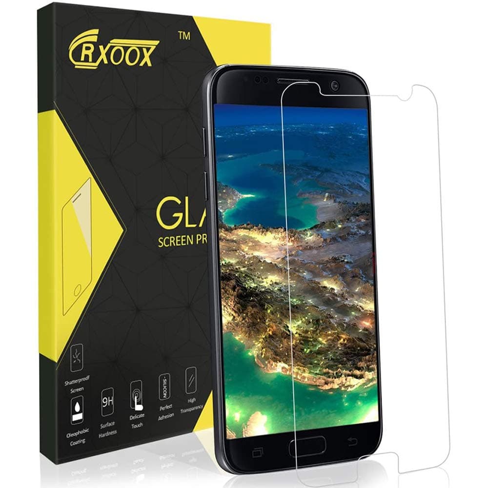 3-Units Screen Protector for Samsung Galaxy S7 , Premium Tempered Glass, 9H Hardness, Shock Resistant, Scratches, High Definition, Sensitive and Soft Touch