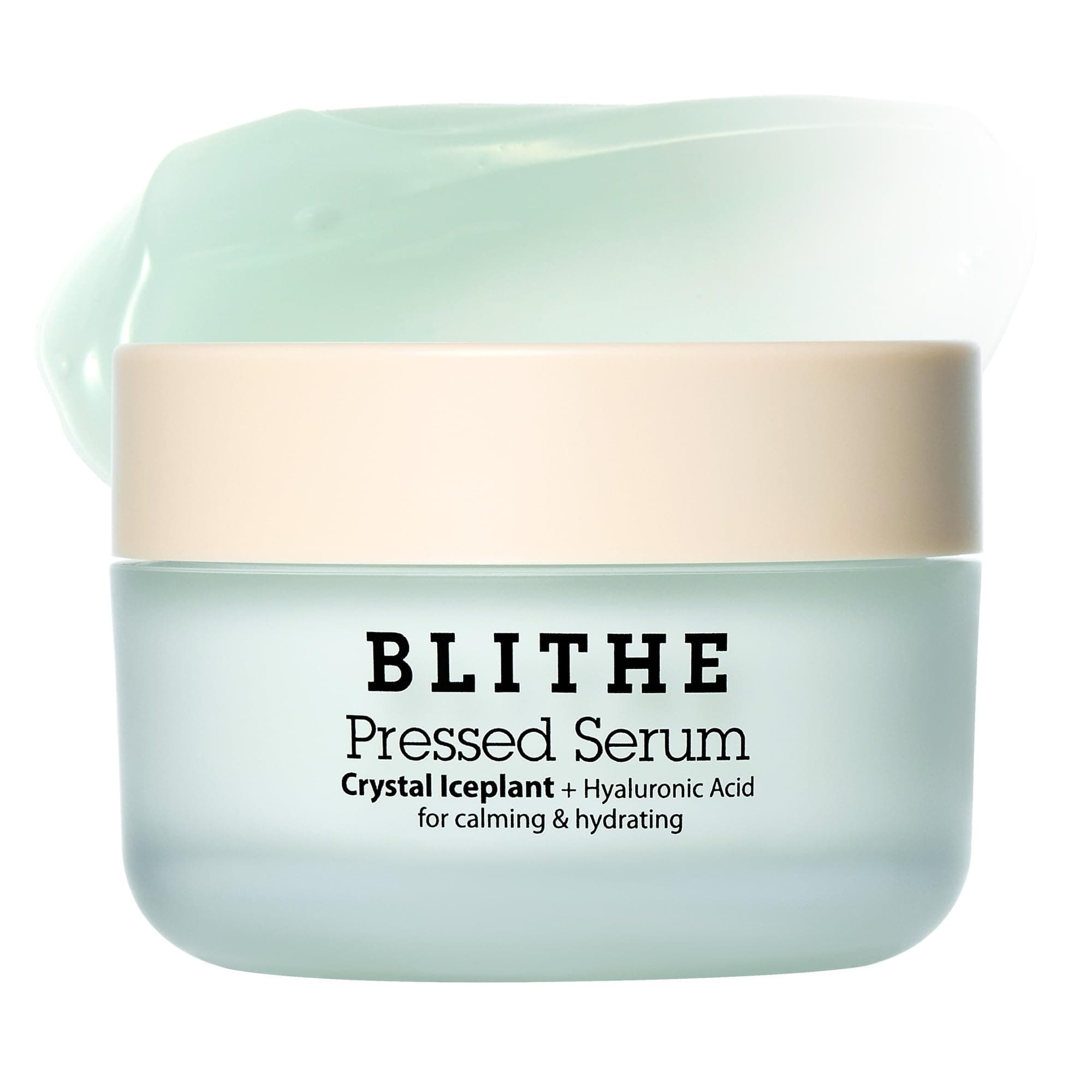 BLITHE Pressed Serum Crystal Iceplant - Face Moisturising Gel, Korean Serum for Dry and Combination Skin, Soothing, Redness Reduction, Cooling, Sebum Control (50 ml)