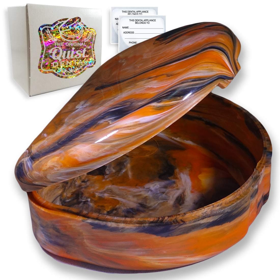 QUIST (TM) FarOut - Orthodontic Retainer Case (Pumpkin Spice)