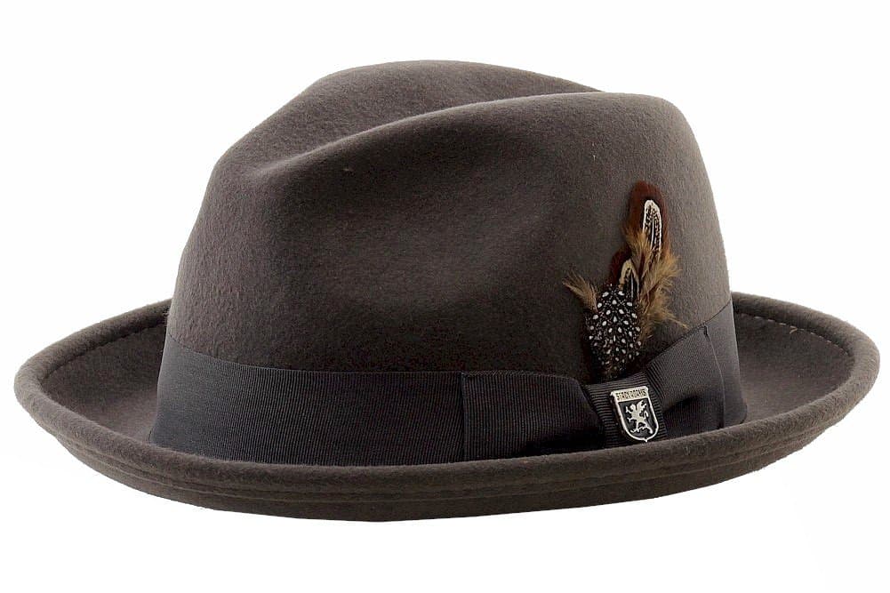 Men's Wool Felt Pinch Front Fedora Hat