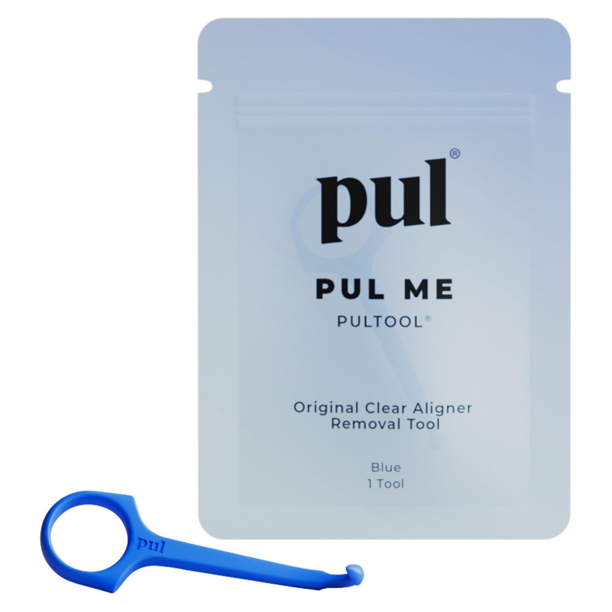 Clear Aligner Removal Tool for Invisalign Removable Braces by The Pultool (Blue)