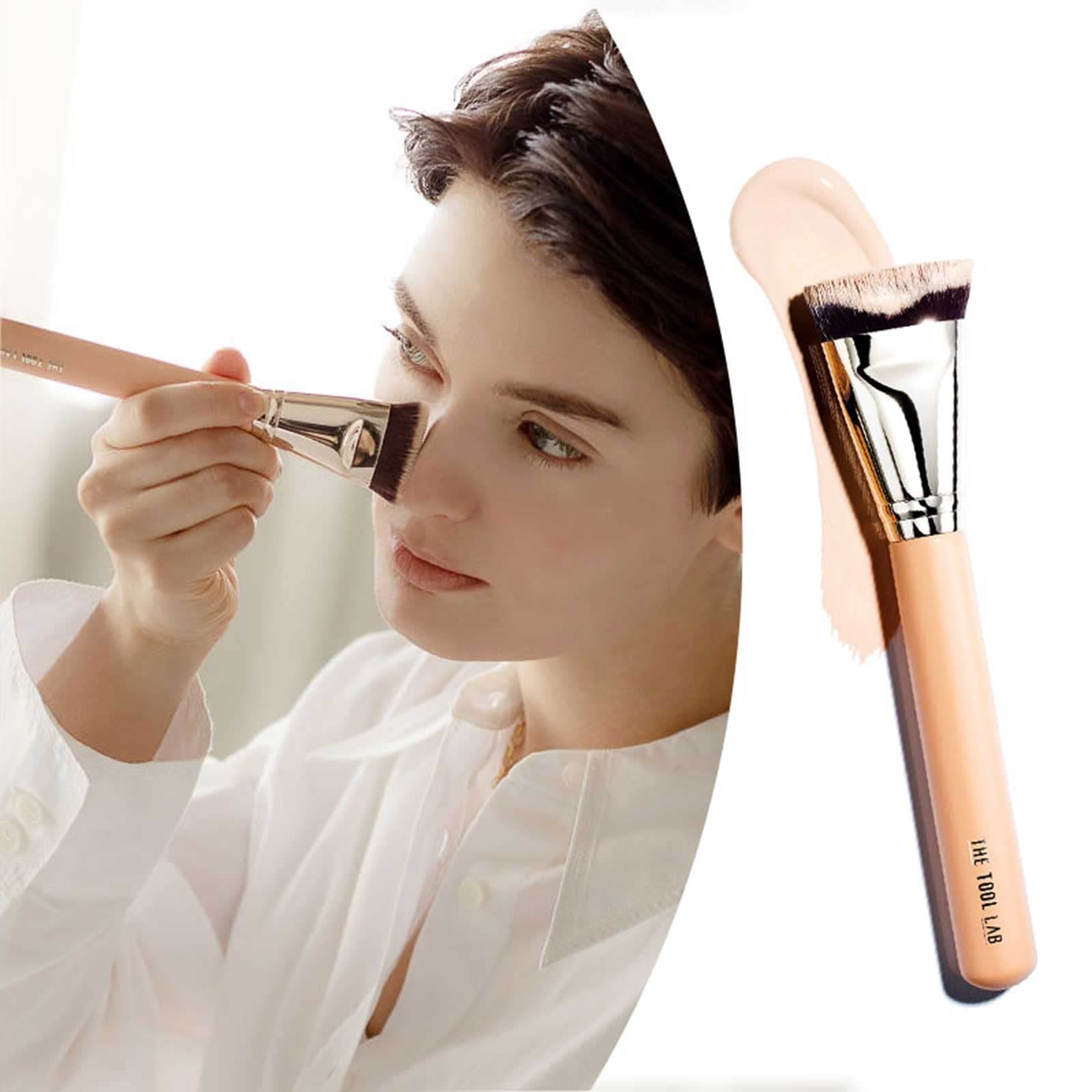 THE TOOL LAB101 Mulasker Foundation Makeup Brush - Flat Top Face Perfect Liquidfoundation Blending Liquid, Cream or Flawless Cosmetics, Buffing, Stippling, Liquid, Cream or Flawless Professi