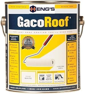 HENG'S INDUSTRIES 1 Gallon White Silicone Roof Coating GR1600-1