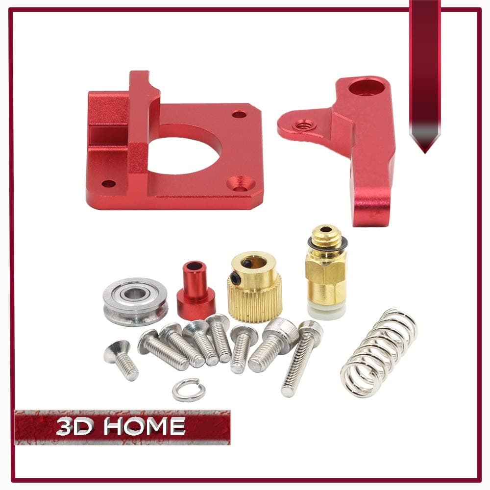 3d printer3D Printer - MK8 MK9 Red Extruder for 3D Printer Aluminum Block All Metal Bowden Exruder Kit Right Left Hand 1.75mm Filament CR-7 CR- - (Size: Right Hand)