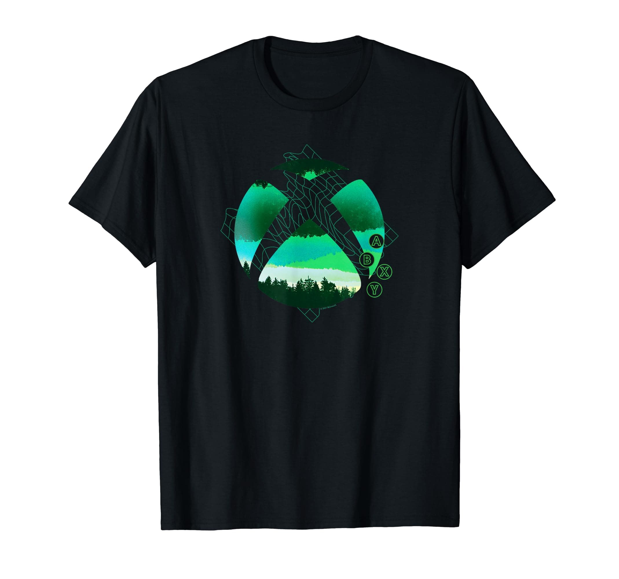 xboxTerrain Grid with Buttons T-Shirt