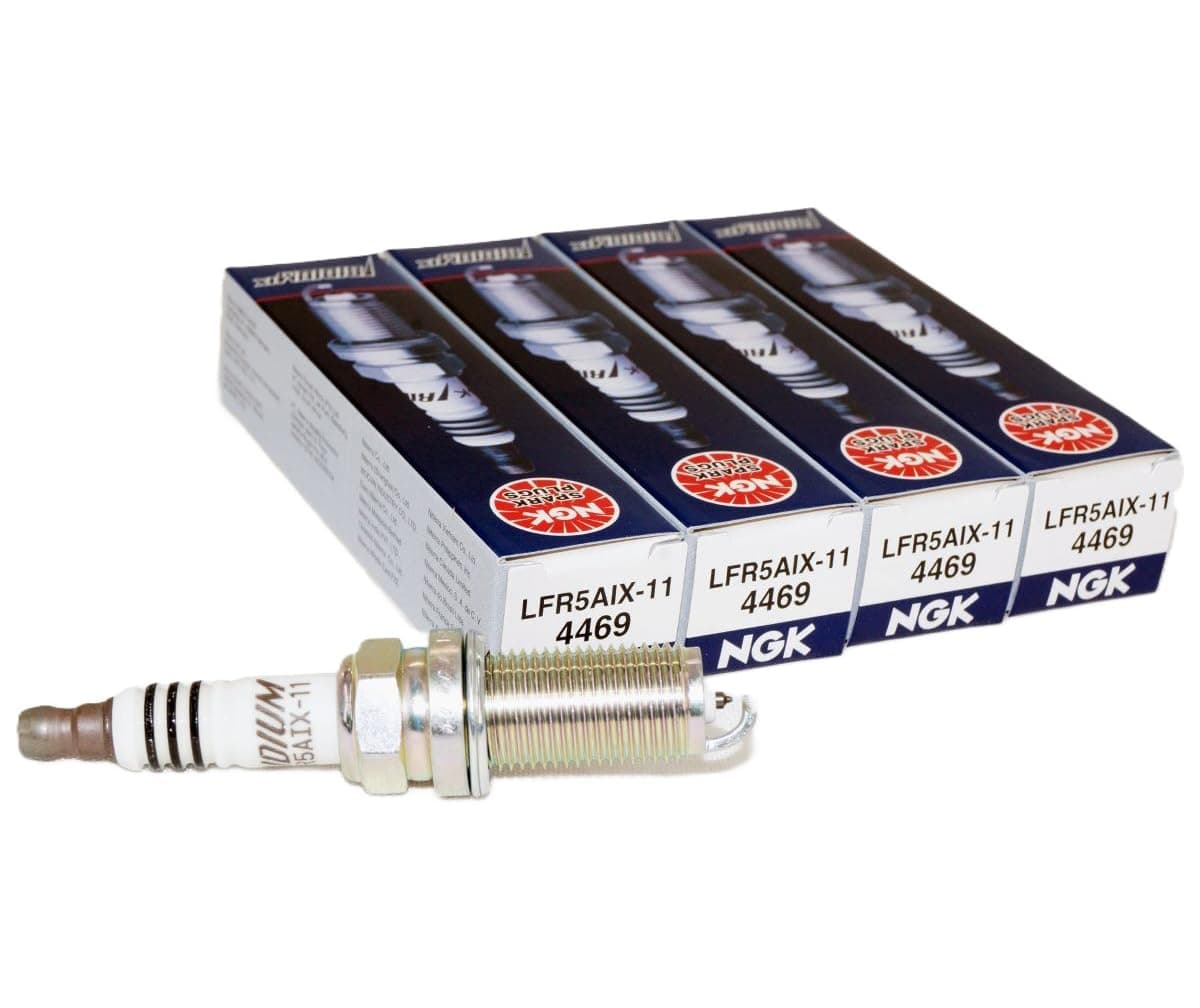 NGK Iridium IX Spark Plug LFR5AIX-11 (4 Pack) Compatible With TOYOTA CAMRY LE 2010-2014 2.5L/2494cc