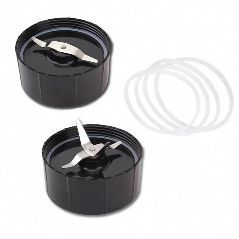 Replacement Cross and Flat Blades - Replacement Parts With Extra 4 Gaskets for 250W Magic Bullet Blender Juicer Mixer
