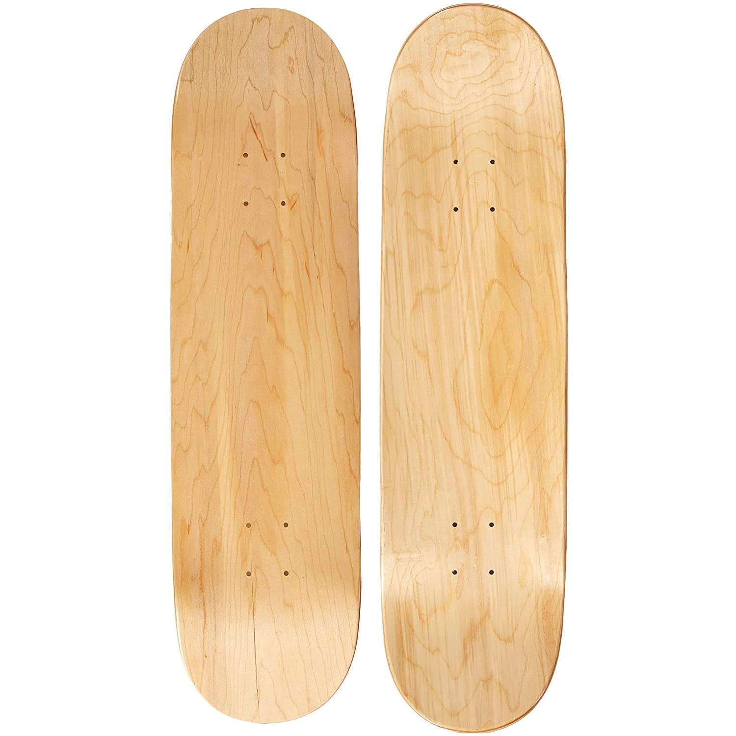 Moose Blank Skateboard Deck - Premium 7-Ply Maple Construction - Natural Wood - Choose from 10 Sizes - Includes 1 Board
