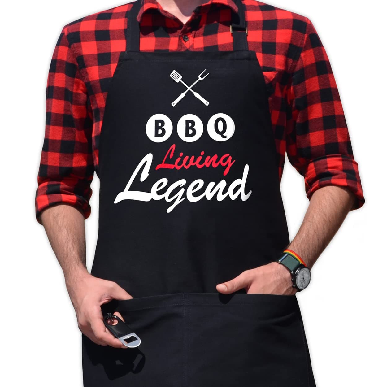 BBQ Aprons for Men with Pockets, Grill Master Apron for Men, Grilling Aprons, Barbeque Aprons, Fathers Day, Valentines Day, Birthday Gifts for Dad, Funny Chef Aprons for Men