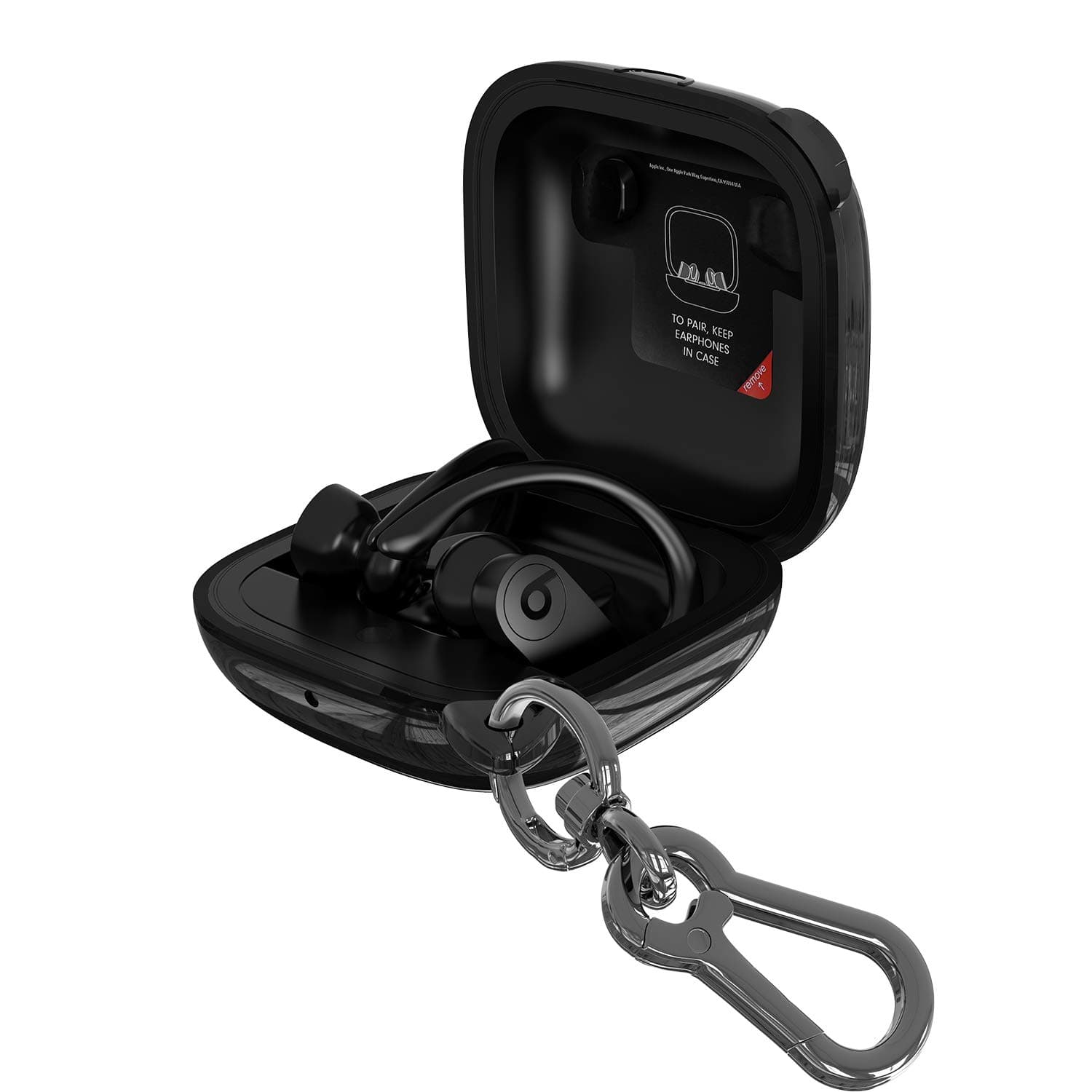 Cover Compatible with Powerbeats Pro Case, Full Protective Shockproof Anti-Slip Silicone Case for Beats Powerbeats Pro 2020 (Black Edge+Black)