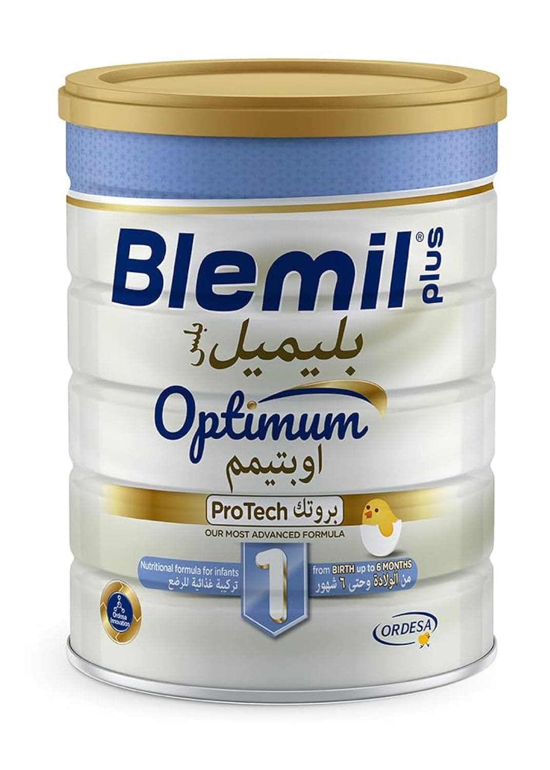 Blemil PlUS 1 Optimum Protech Nutritional Formula Cow's Milk Powder For Infant From 1 Up To 6 Months 800 G, White