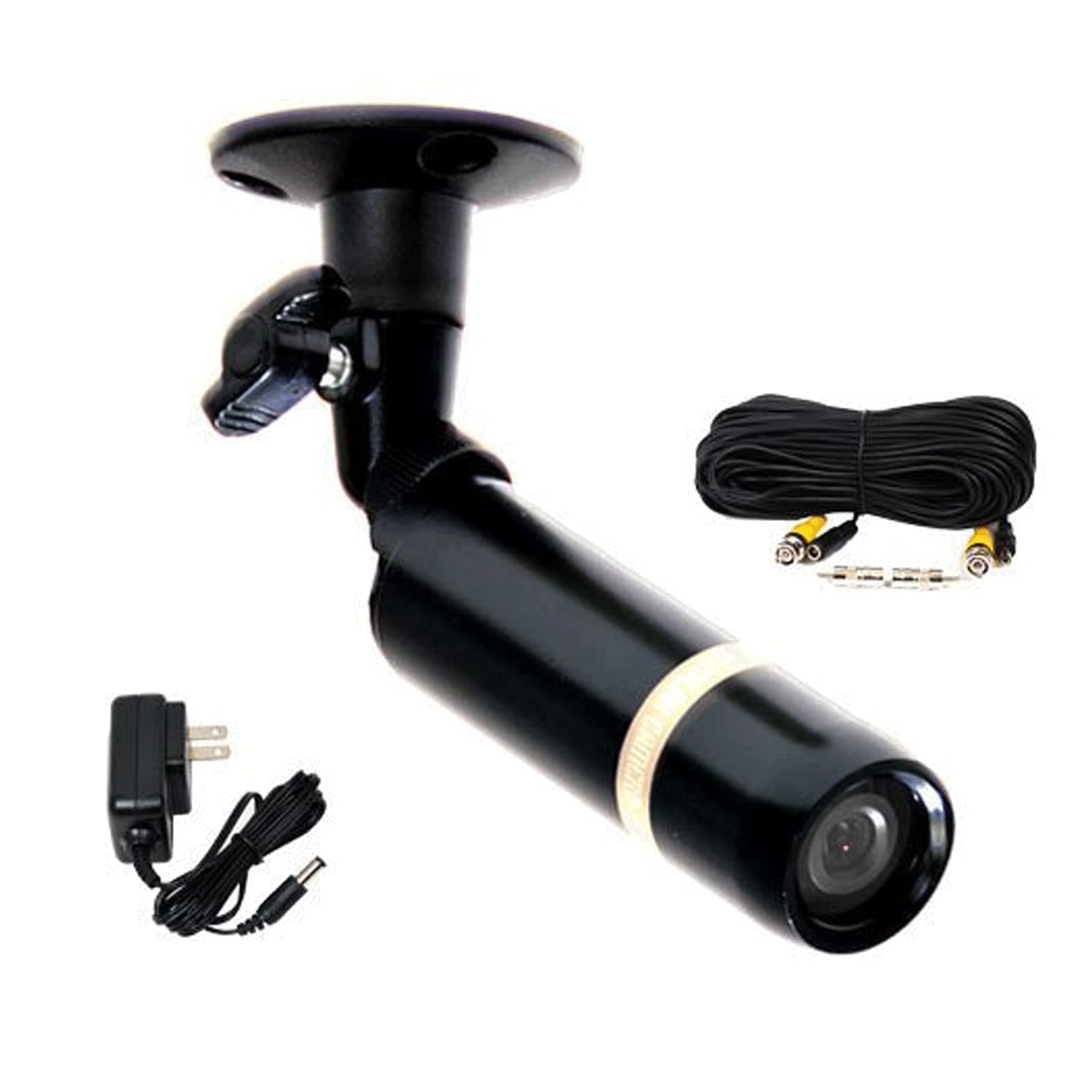 VideoSecu Bullet Surveillance Security Camera Built-in CCD 3.6mm Lens 480TVL Weatherproof Outdoor CCTV DVR Home Surveillance Camera with Power Supply and Extension Cable BBC