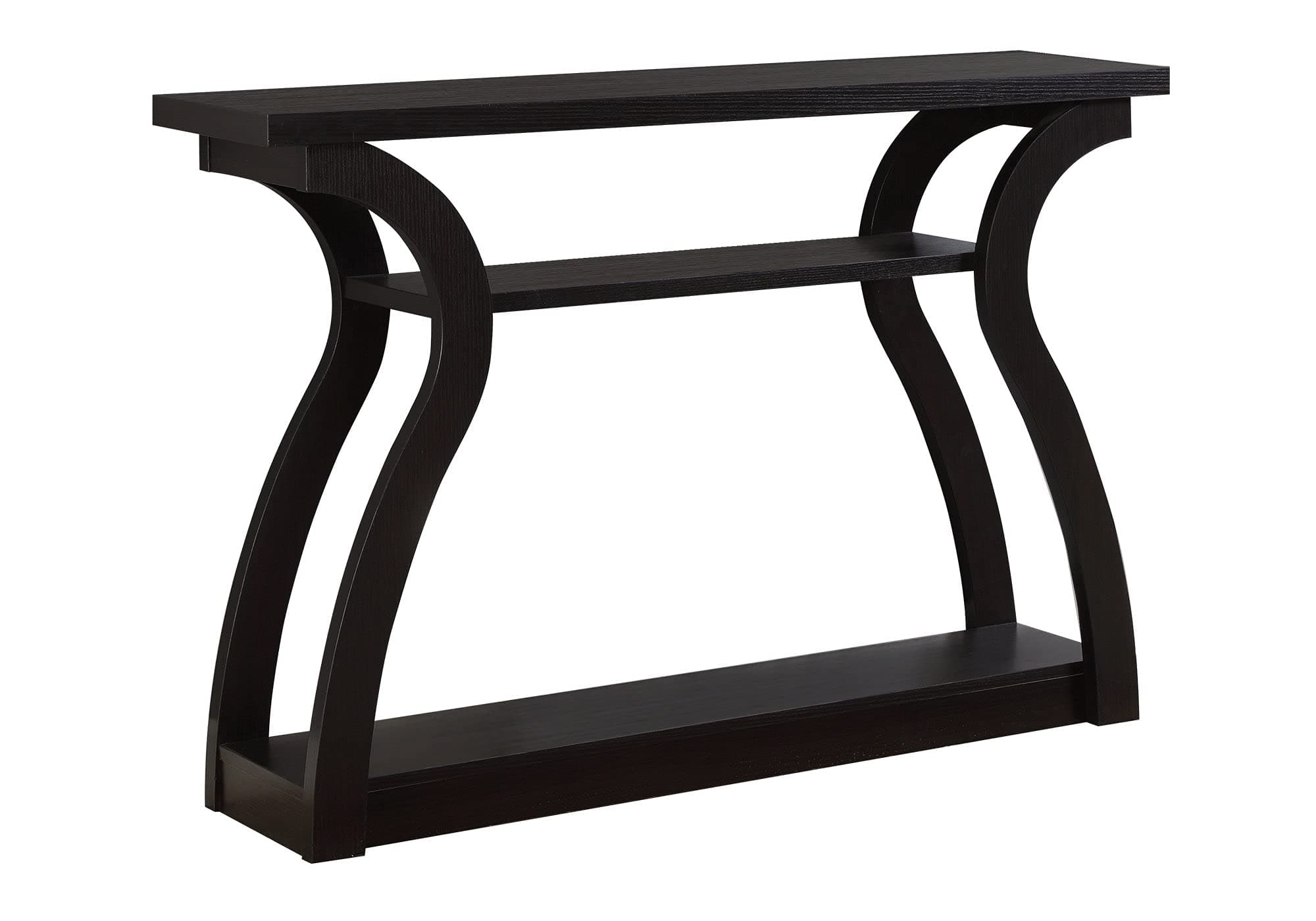 Monarch Specialties 47" Console Table - Sleek and Modern Accent Table for Your Home (Cappuccino/Dark Brown/Espresso)