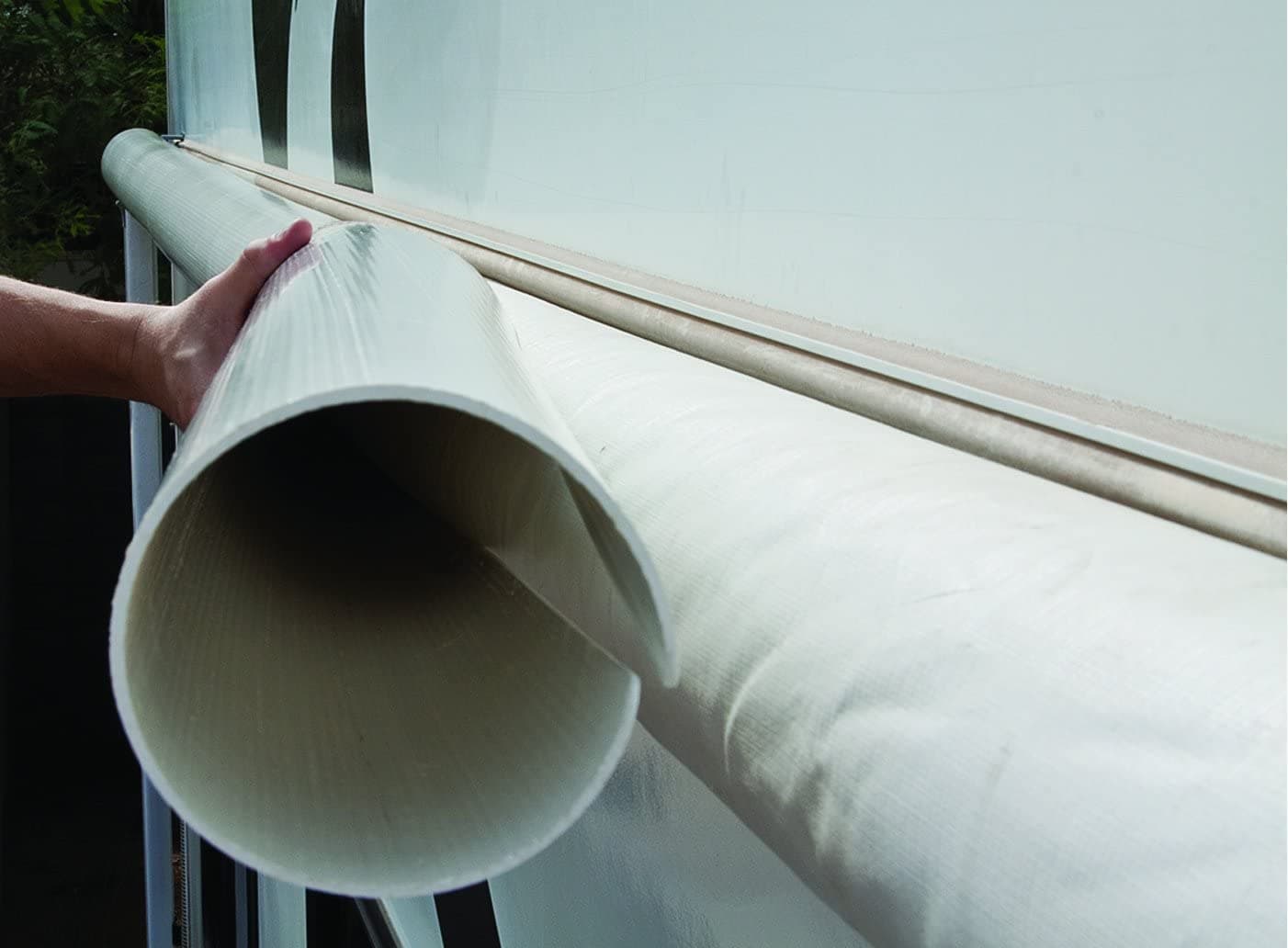 Awning Pro-Tech A-24 White 24' RV Main Patio Awning Kit