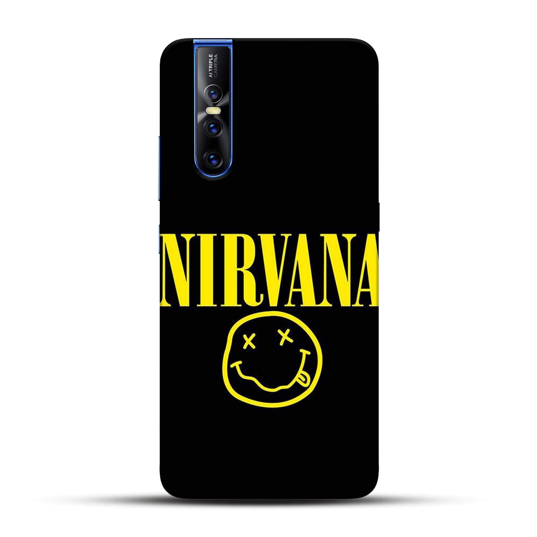 Pikkme Funky Comic Cartoon Nirvana Black Designer Printed Hard Back Case and Cover for Vivo V15 Pro (Best for Girls/Women)