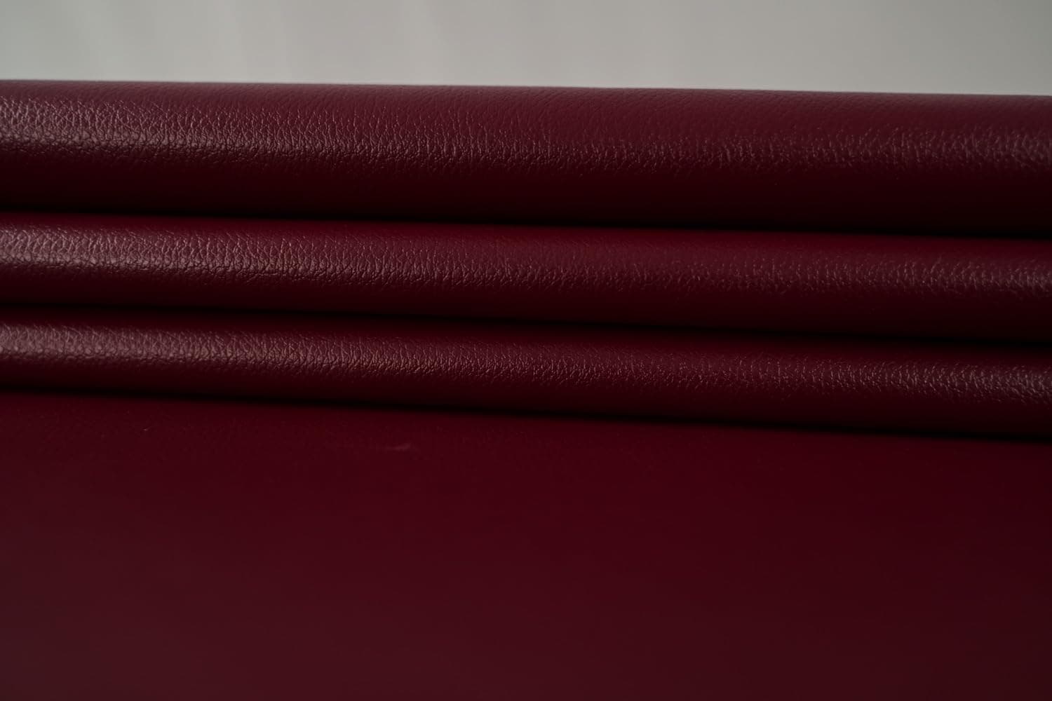 Poly Fabric Upholstery Rexine, Artificial Leather Sheet - 140 CM Width - PU Mix, Matte Finish (Maroon - 1 Meter)
